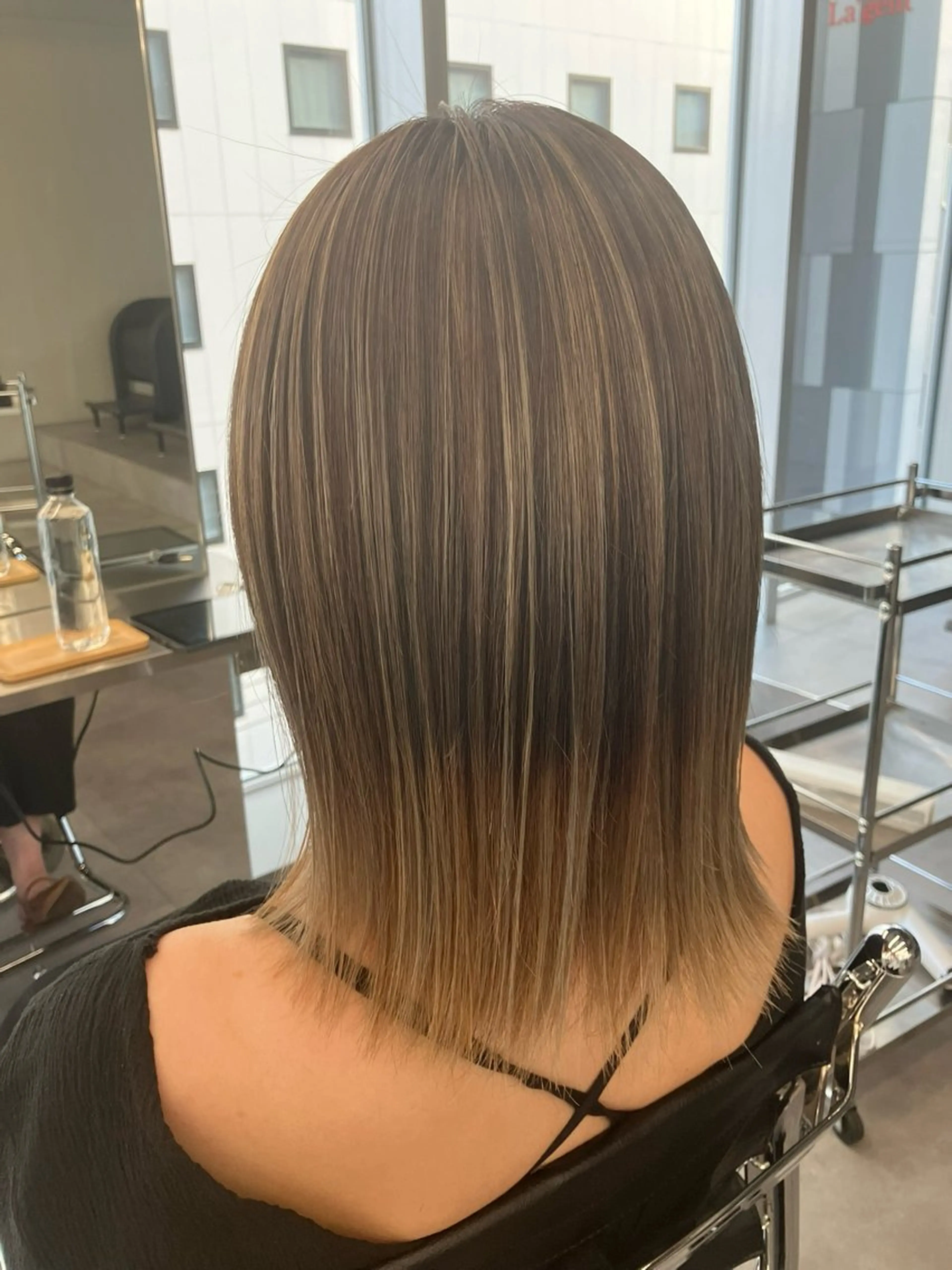 ミディアム ヘアカラー 勝谷 悟史のヘアスタイル