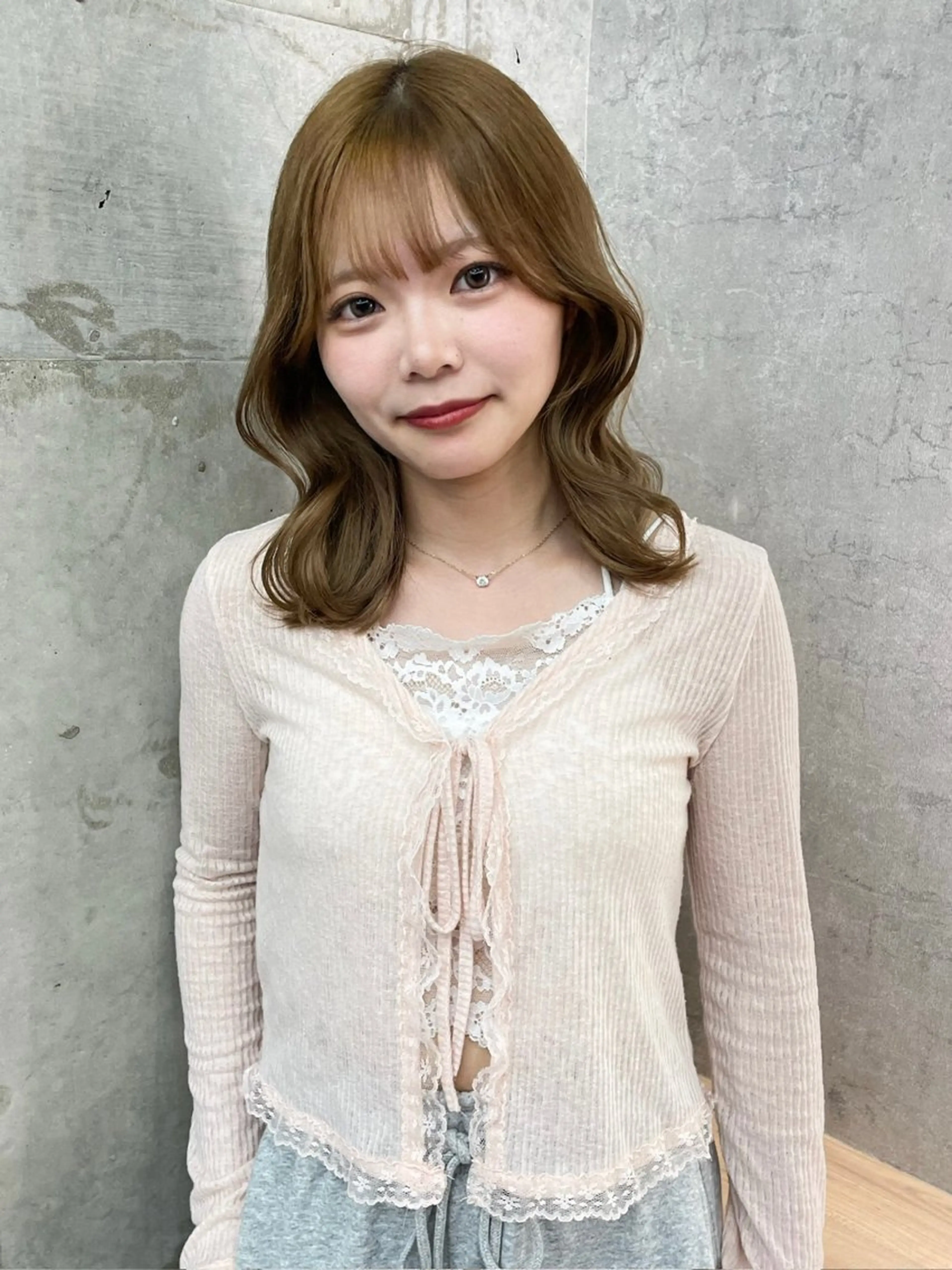 ミディアム カラー ブリーチ ブラウンカラー ケアブリーチ 透明感カラー ナチュラルブラウン カット ヘアカラー ブリーチ/レイヤー 💕/momoaのヘアスタイル