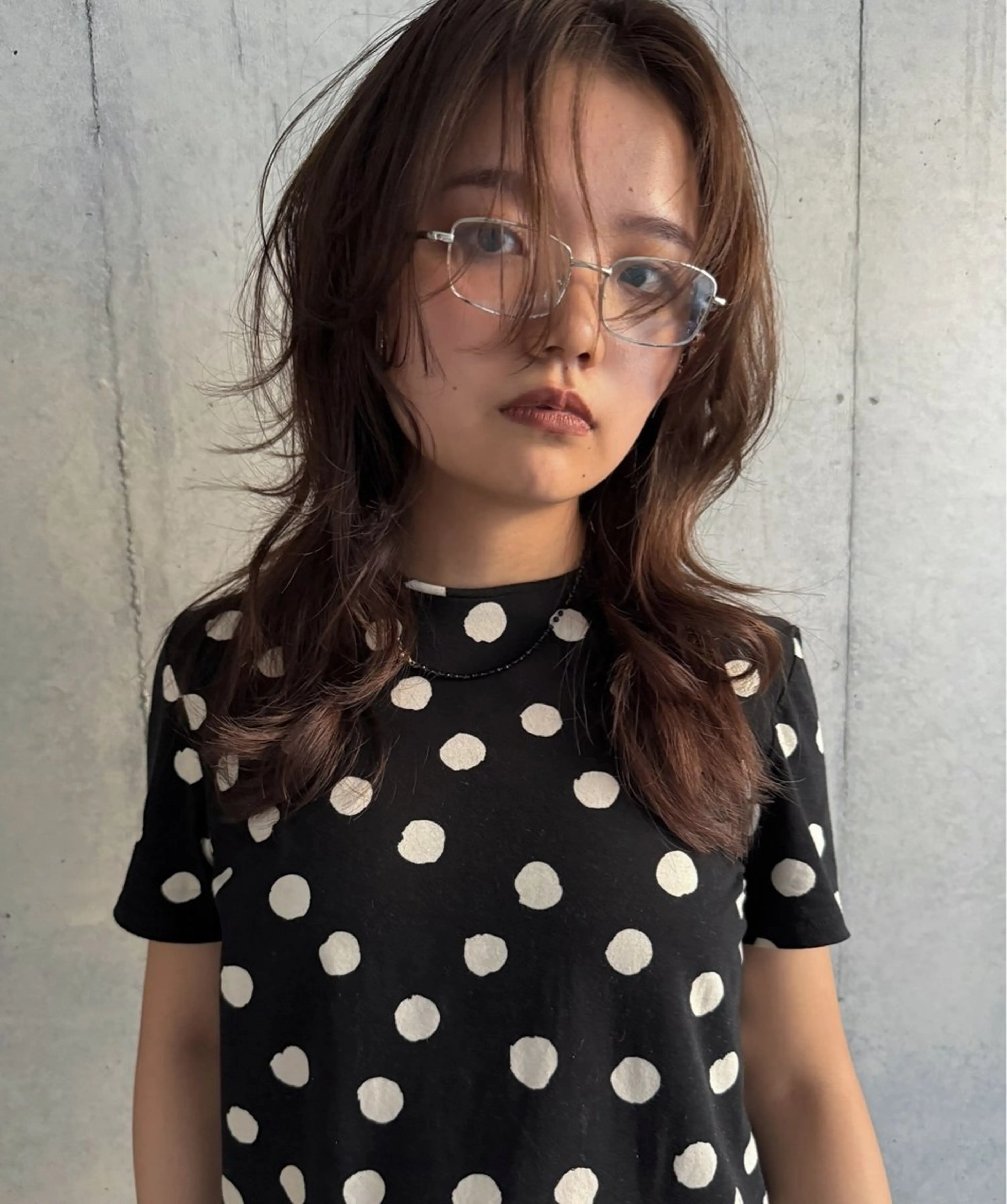 ミディアム カラー トリートメント カット ヘアカラー トリートメント ヘッドスパ ヘアセット ere 代々木公園所属・みほ/髪質改善カラー /ニュアンスパーマのヘアスタイル