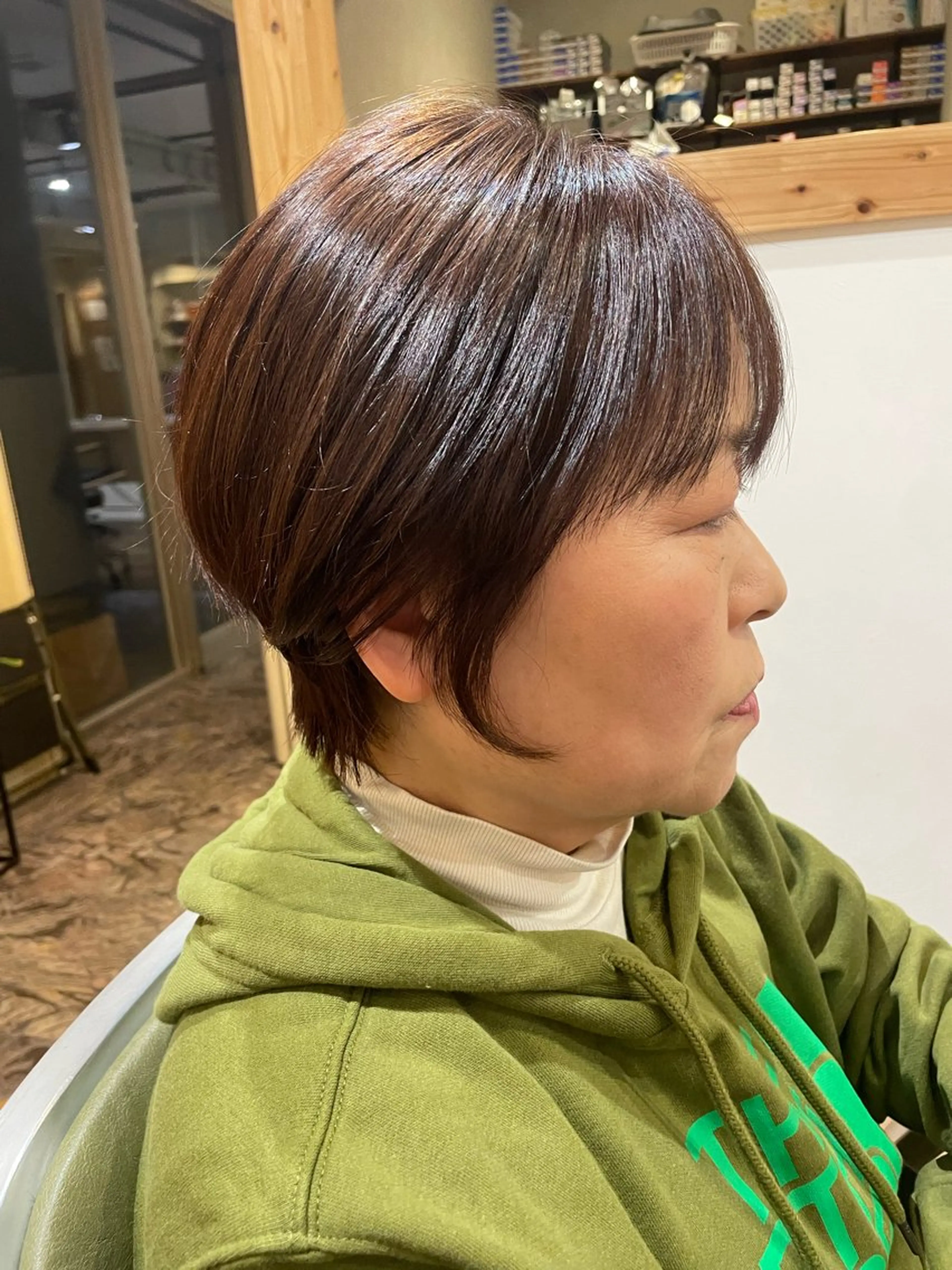 ショート ショートヘア カット パーマ 山口里莉 /ブリーチカラーのヘアスタイル