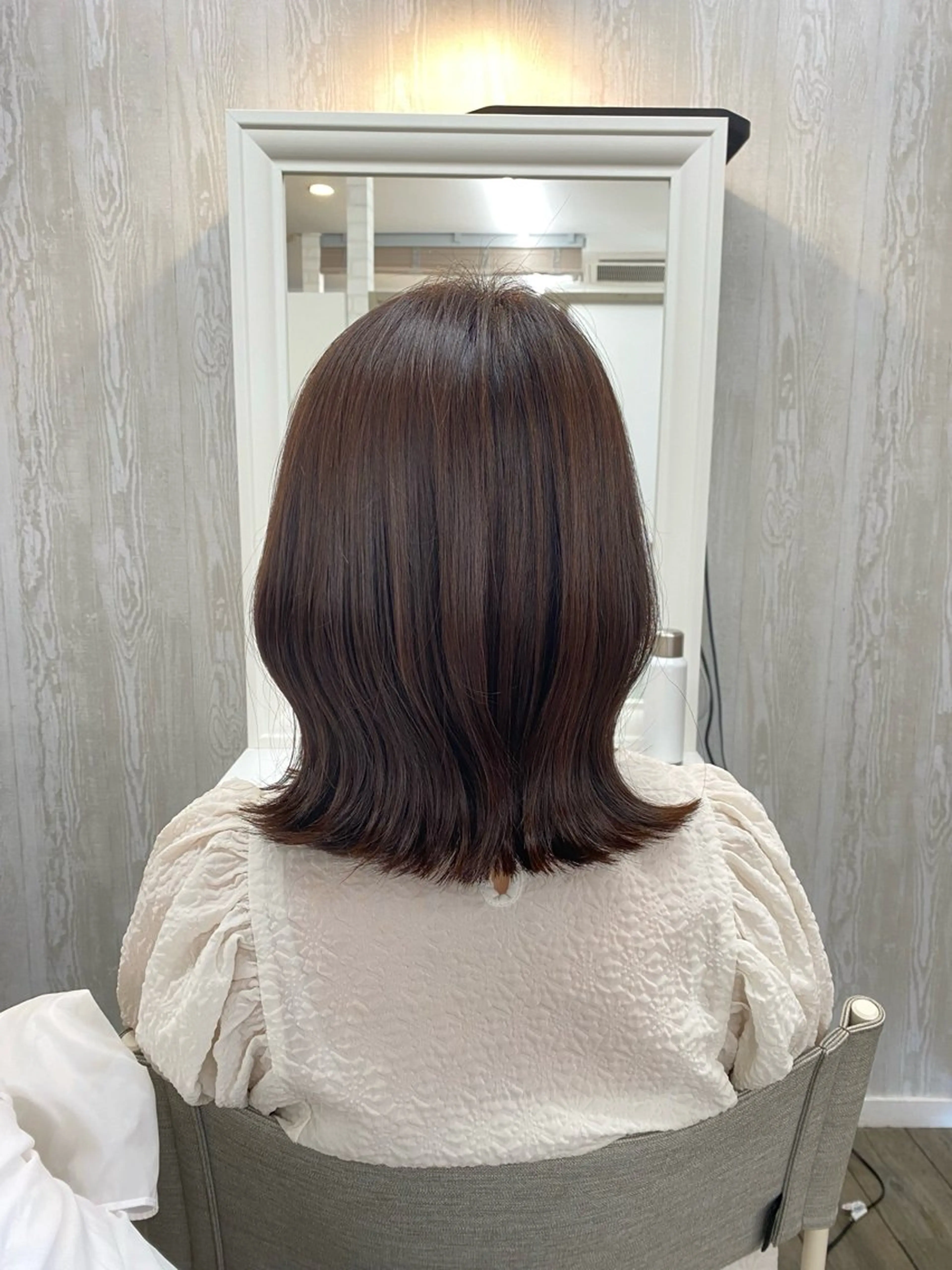 ミディアム くびれヘア カット トリートメント THETAふじみ野 野宮のヘアスタイル