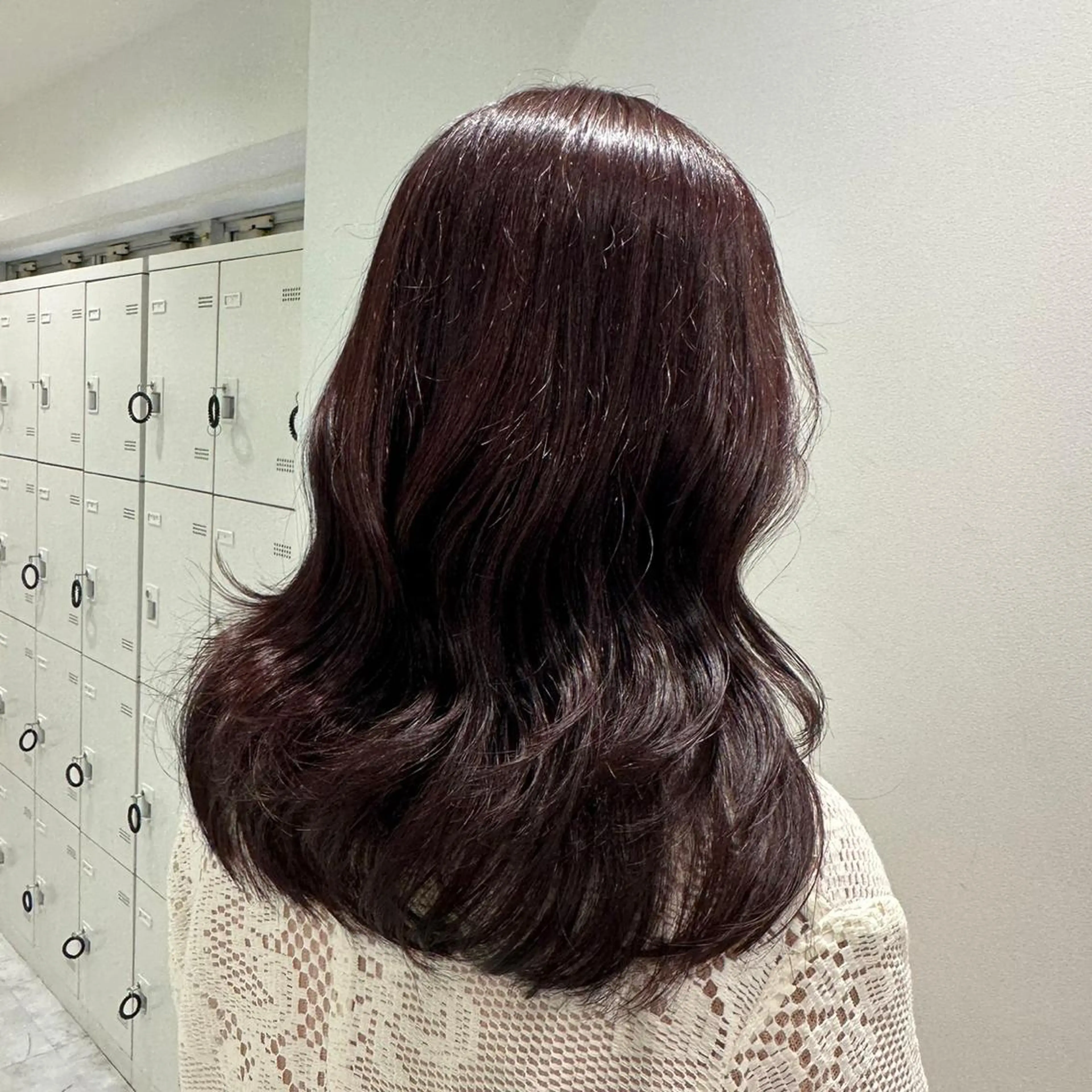 ロング カラー ブラウンカラー ココアブラウン ヘアカラー トリートメント 韓国レイヤーカット /ダブルカラーのヘアスタイル