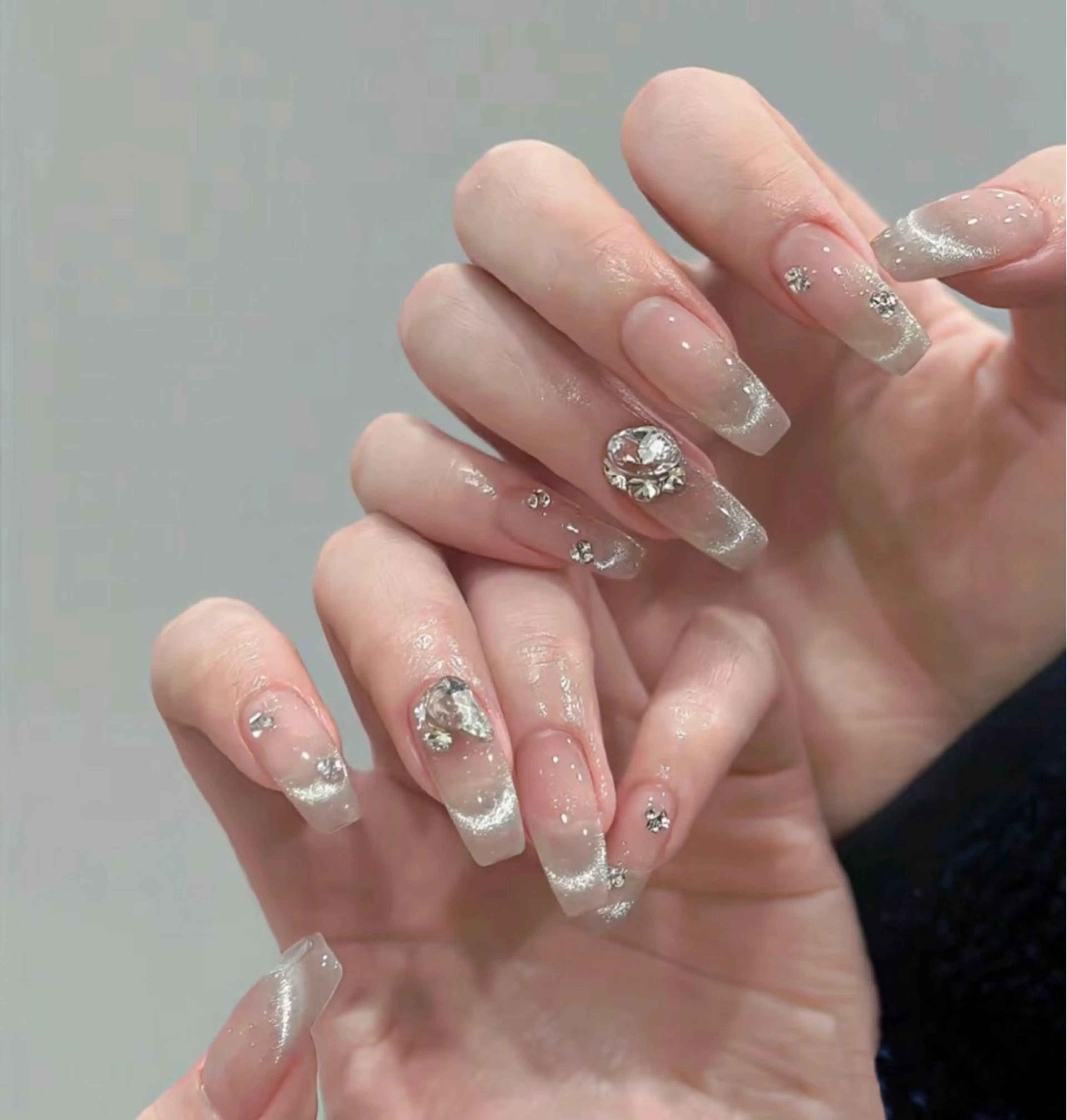 マグネットフレンチ➕パーツ2個💖初回オフ無料💖¥5680の写真