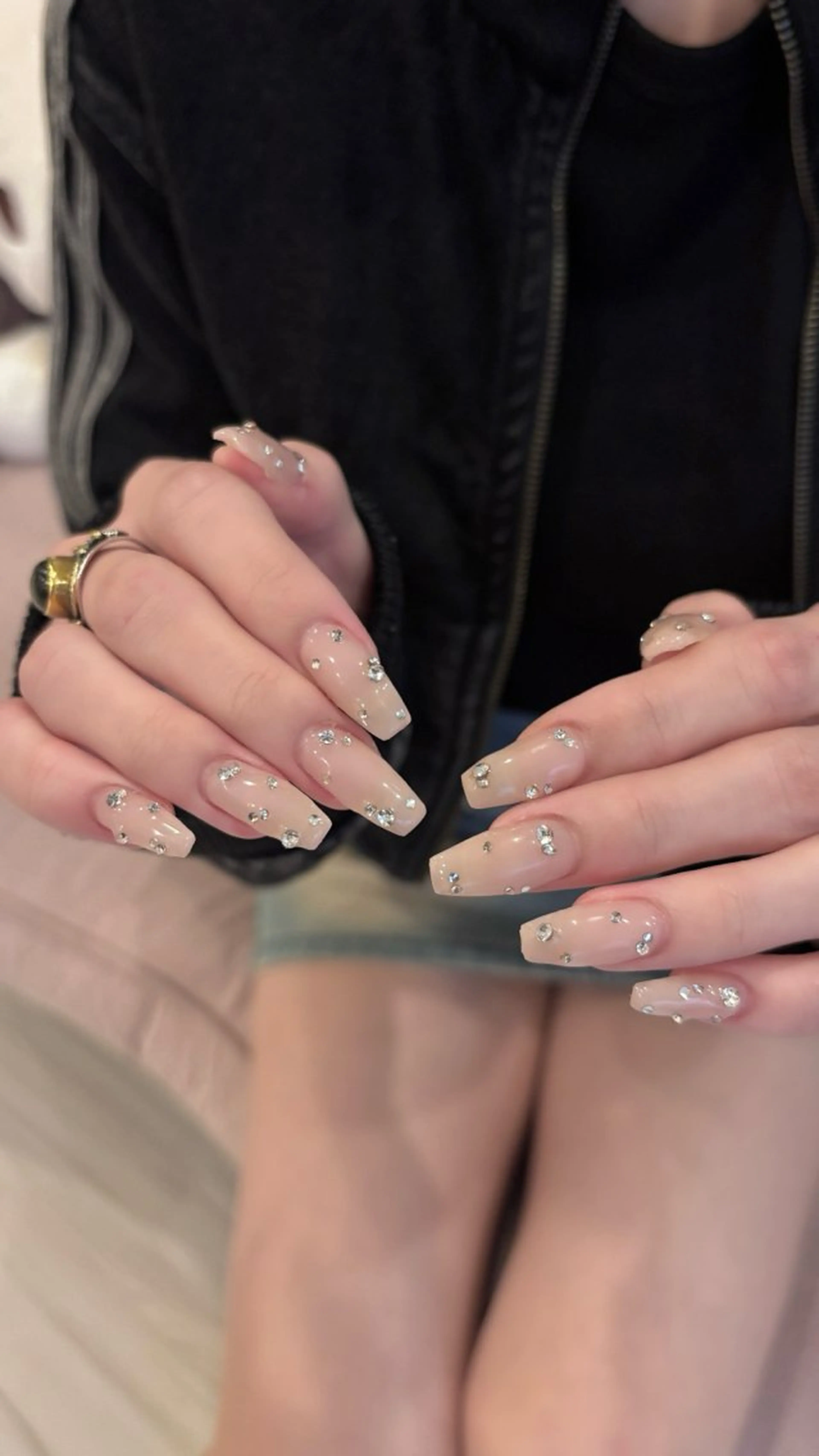 ❤️🔥長さ出し10本ワンカラー(マグネット フラッシュ ラメ可)➕パーツ付け放題❤️🔥の写真