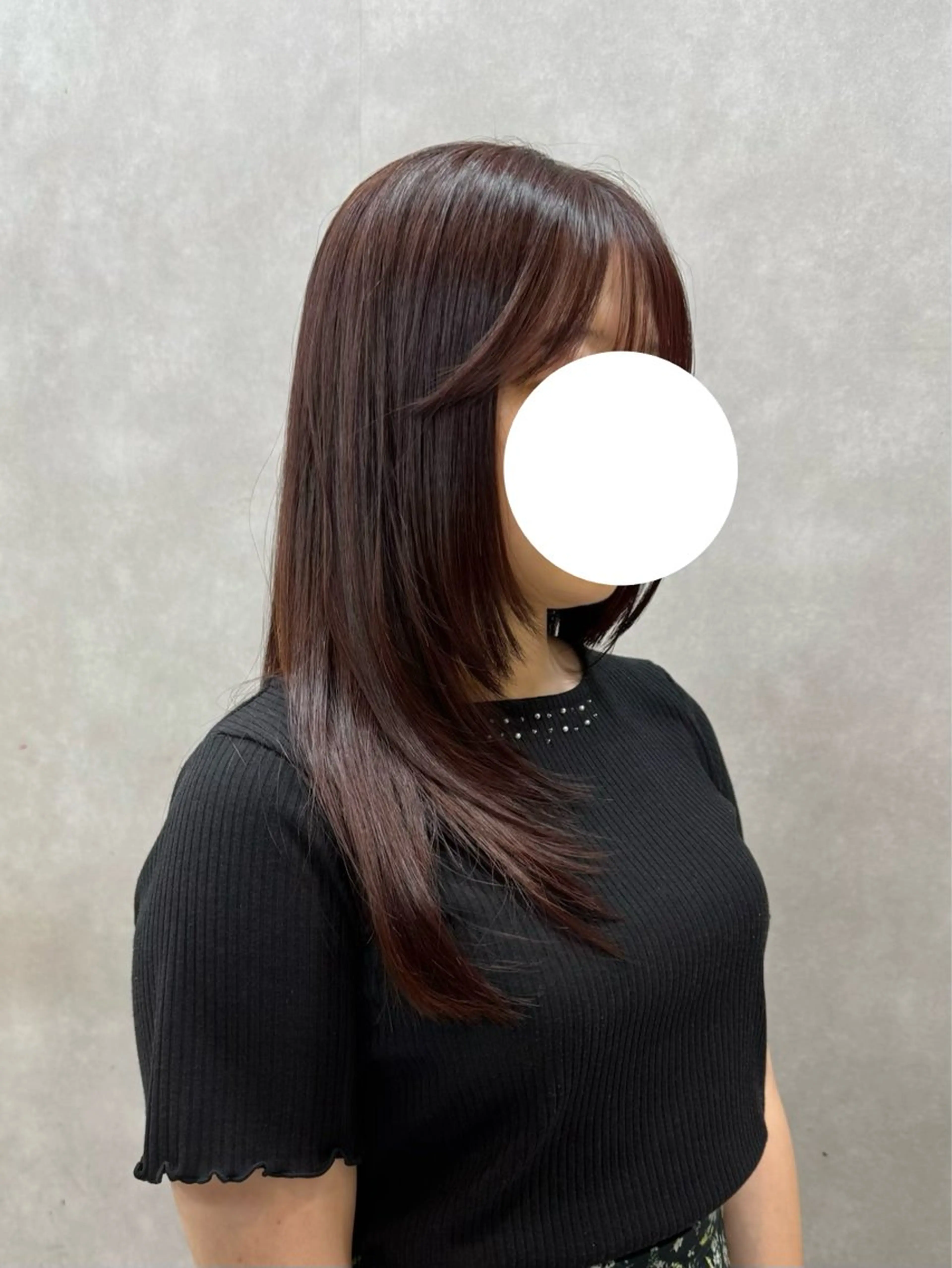 ロング カラー カット ヘアカラー 🫧顔まわりカット 🫧山中沙希のヘアスタイル