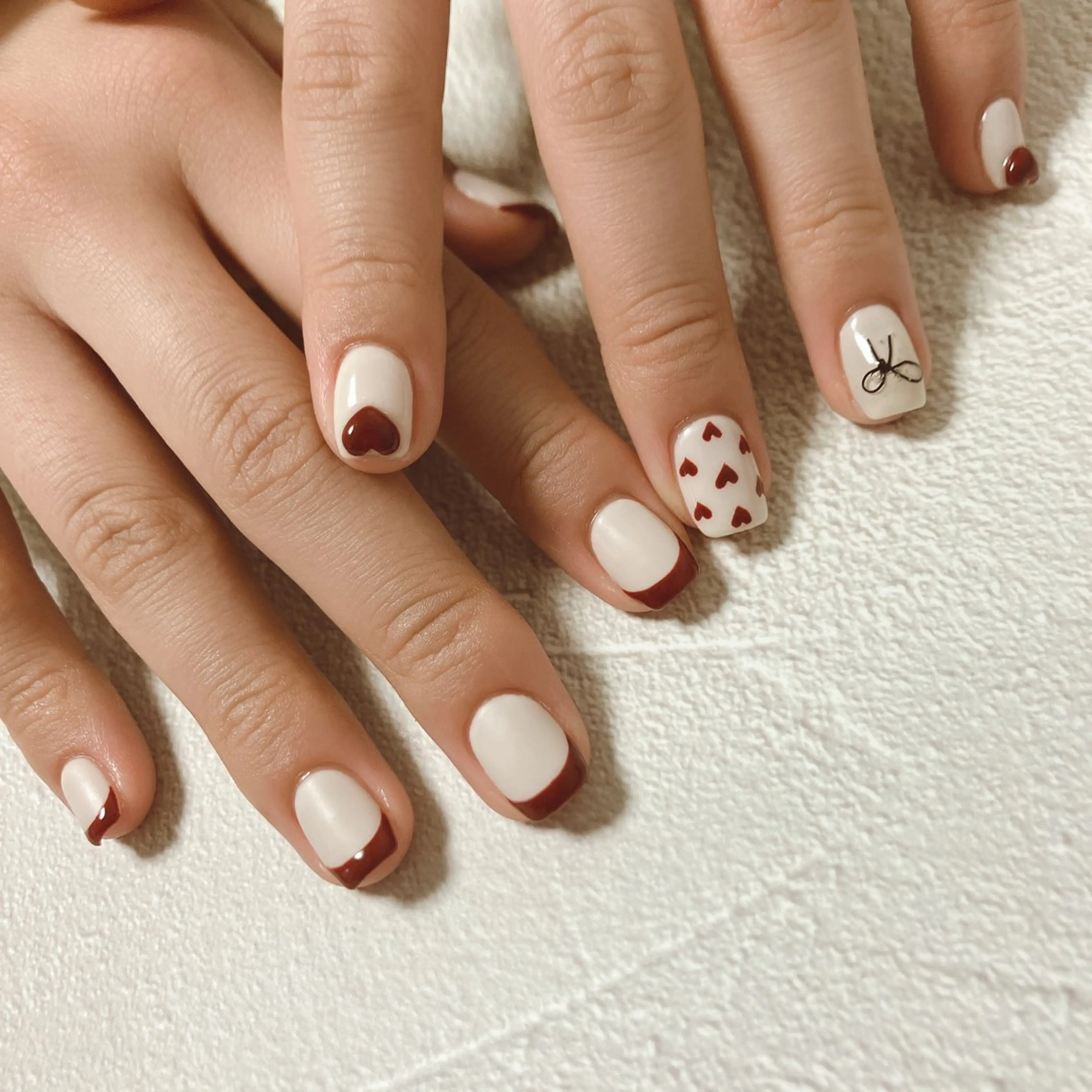 ネイル バレンタイン ハンドネイル nailsalon Asryのネイルデザイン