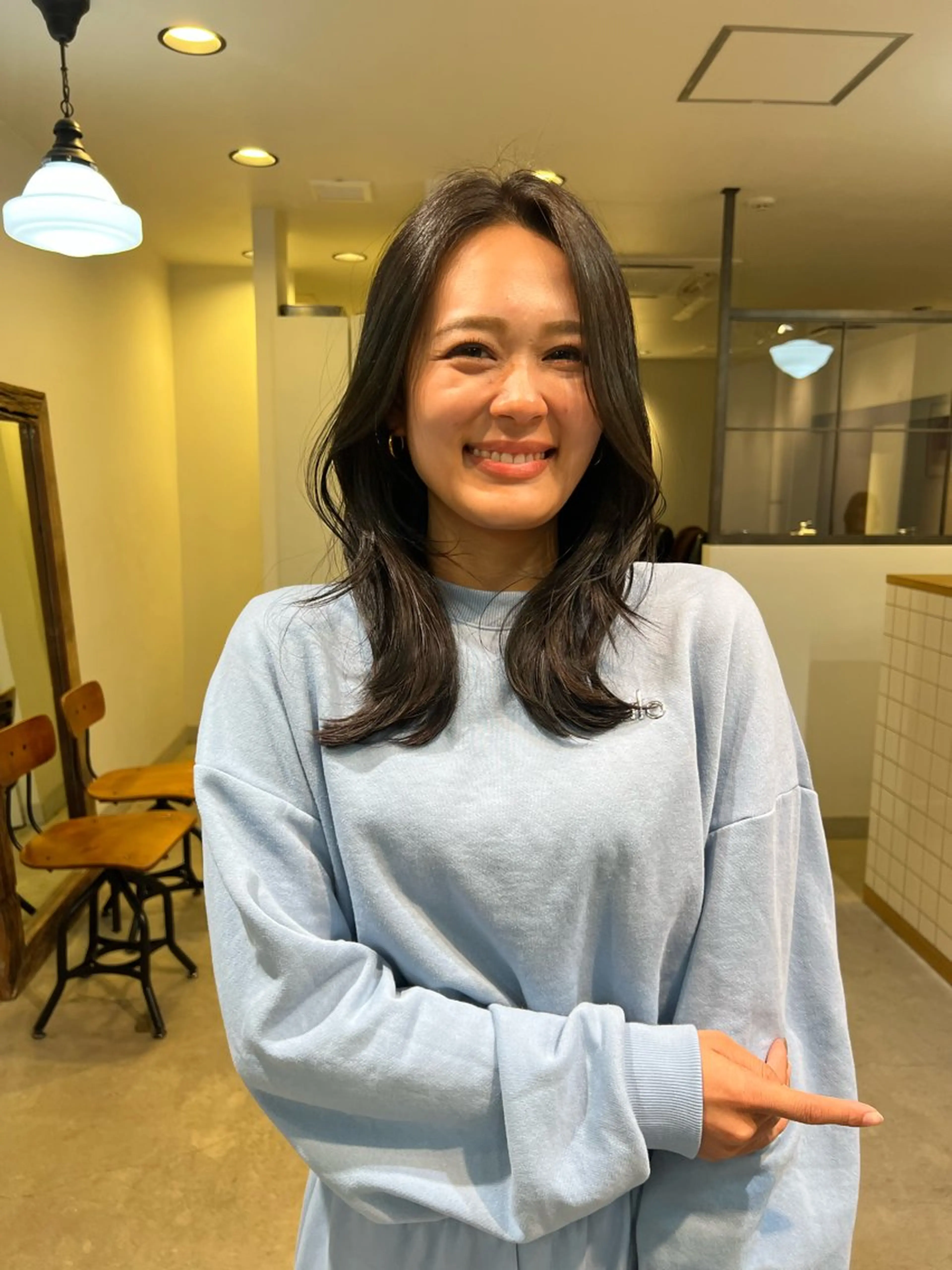 ミディアム 松村 愛輝のヘアスタイル