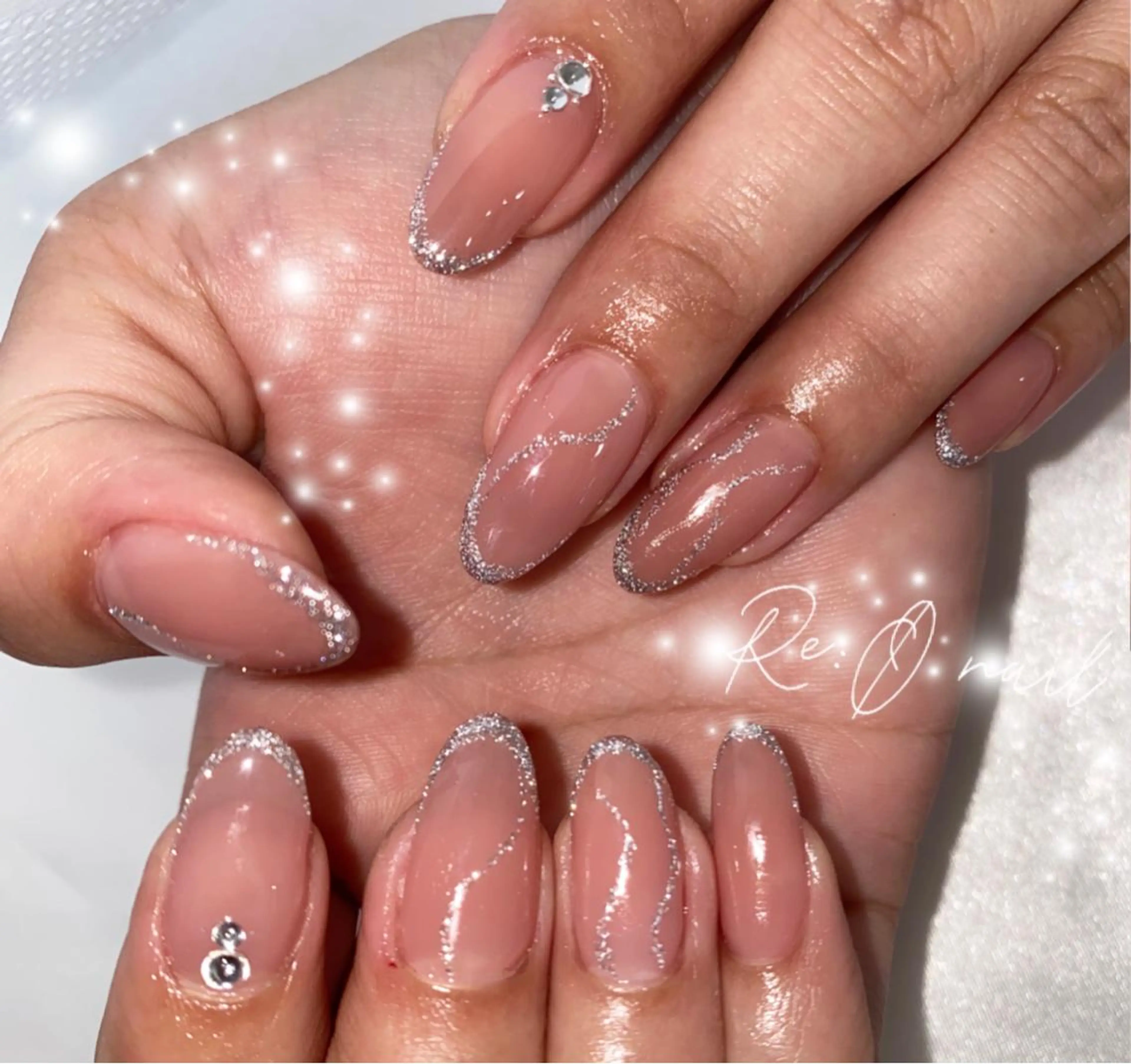 ネイル フラッシュネイル ハンドネイル Re:Ø nail 🩵TSUJIのネイルデザイン
