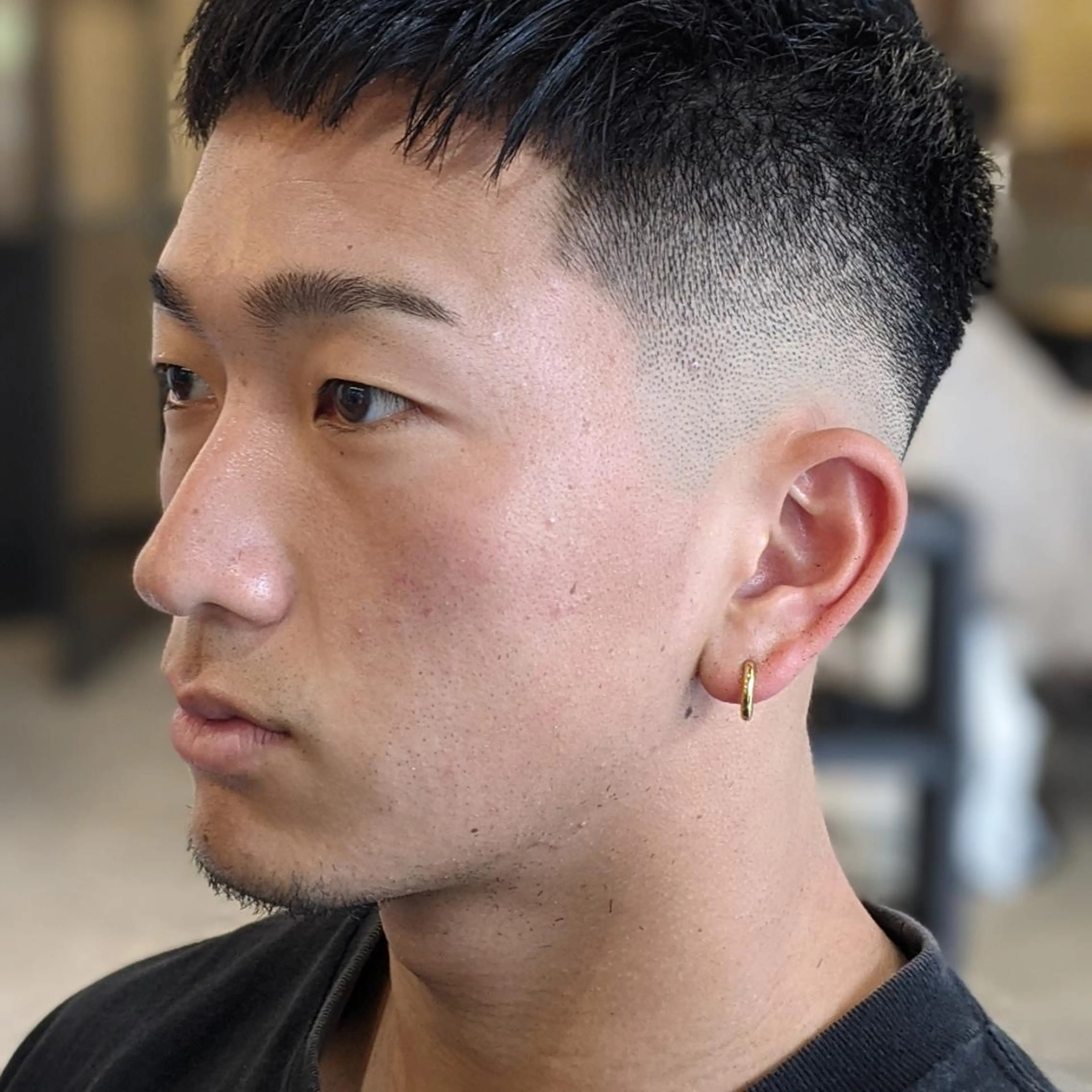 ショート メンズ フェードカット スキンフェード カット ヘアセット FRANK'SBARBER所属・💈山本  卓士💈のヘアスタイル