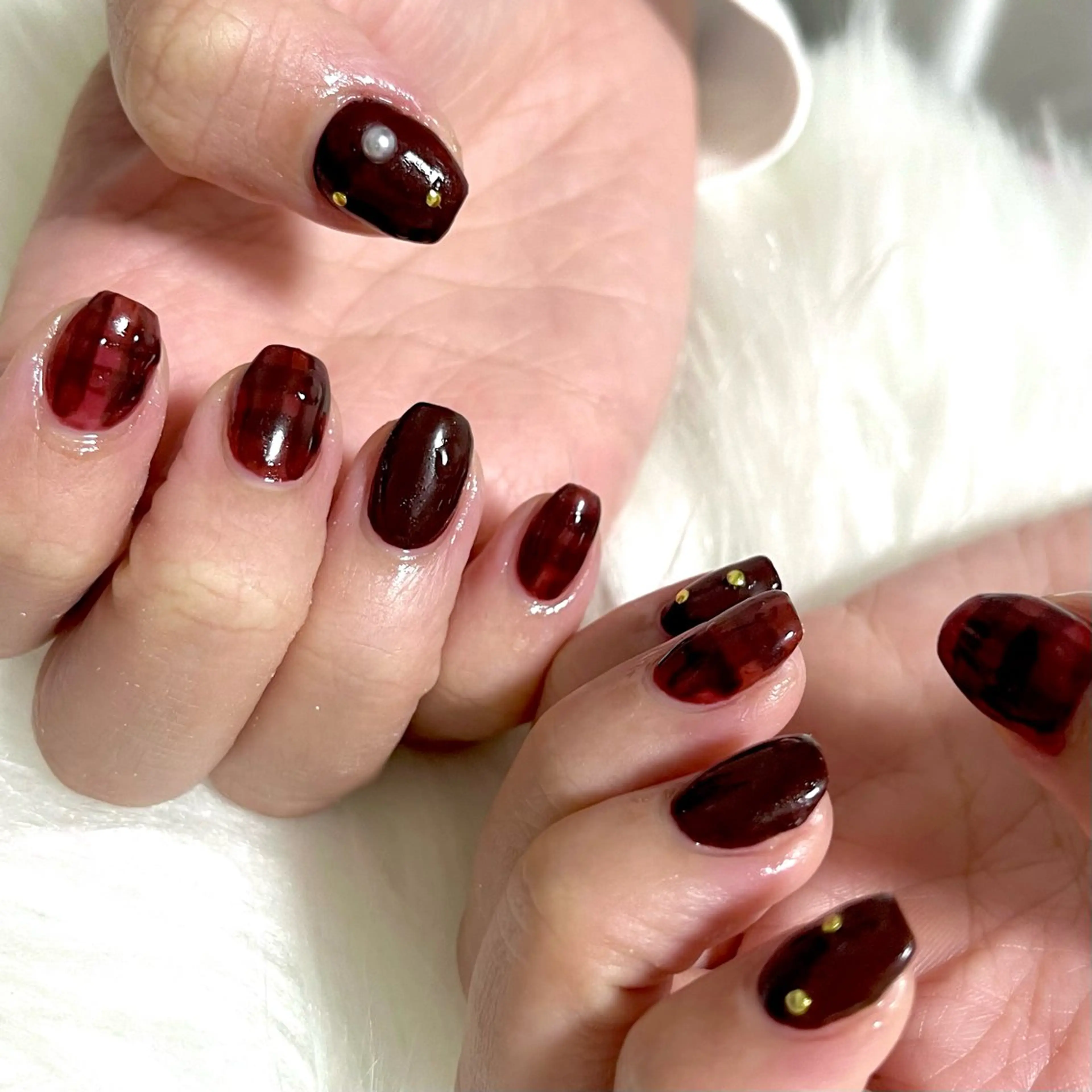 ネイル ボルドー fox. nail__sakiのその他イメージ