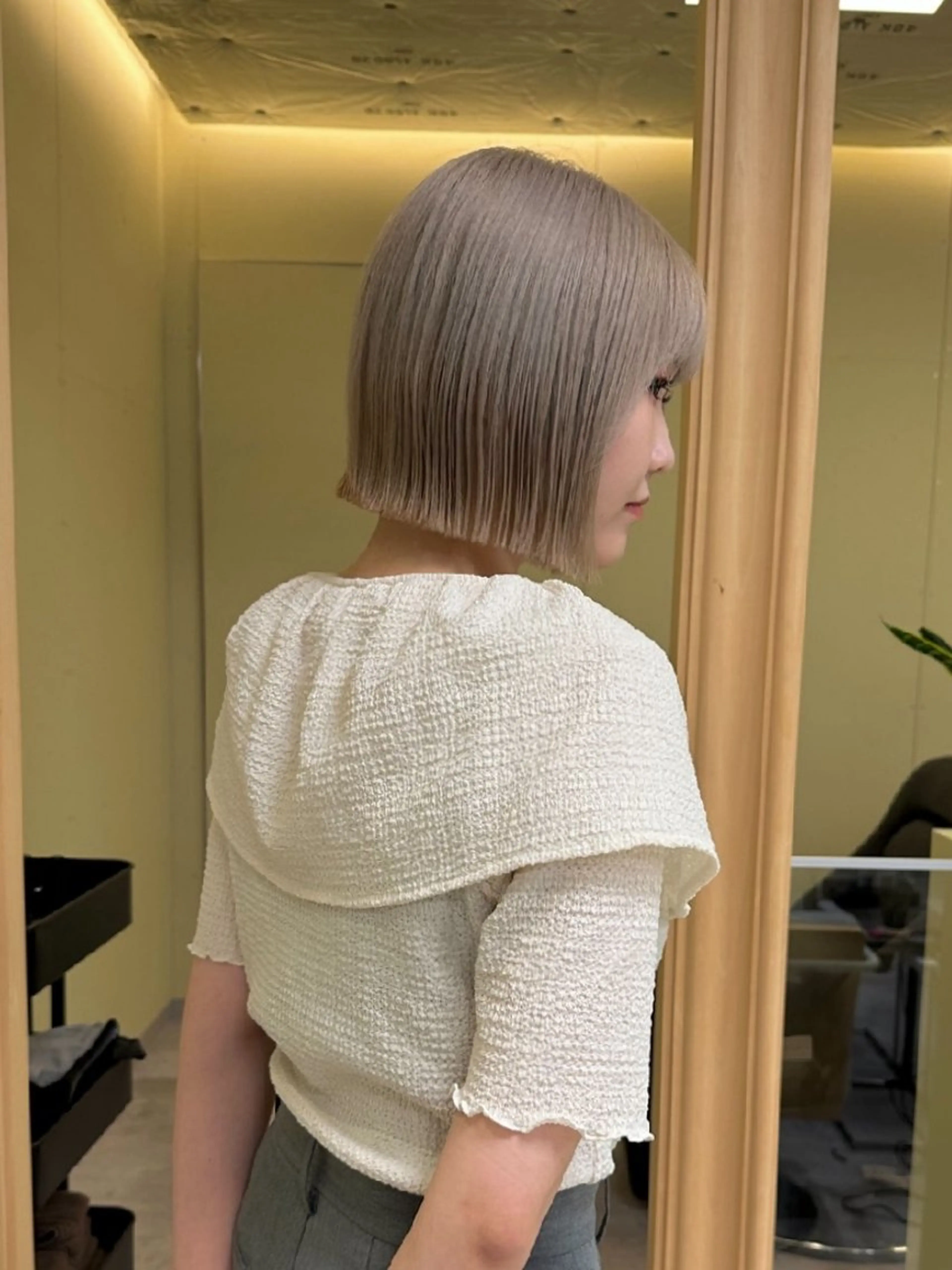 🌈扱いやすいボブ× ブリーチ🌈TAMEのヘアスタイル