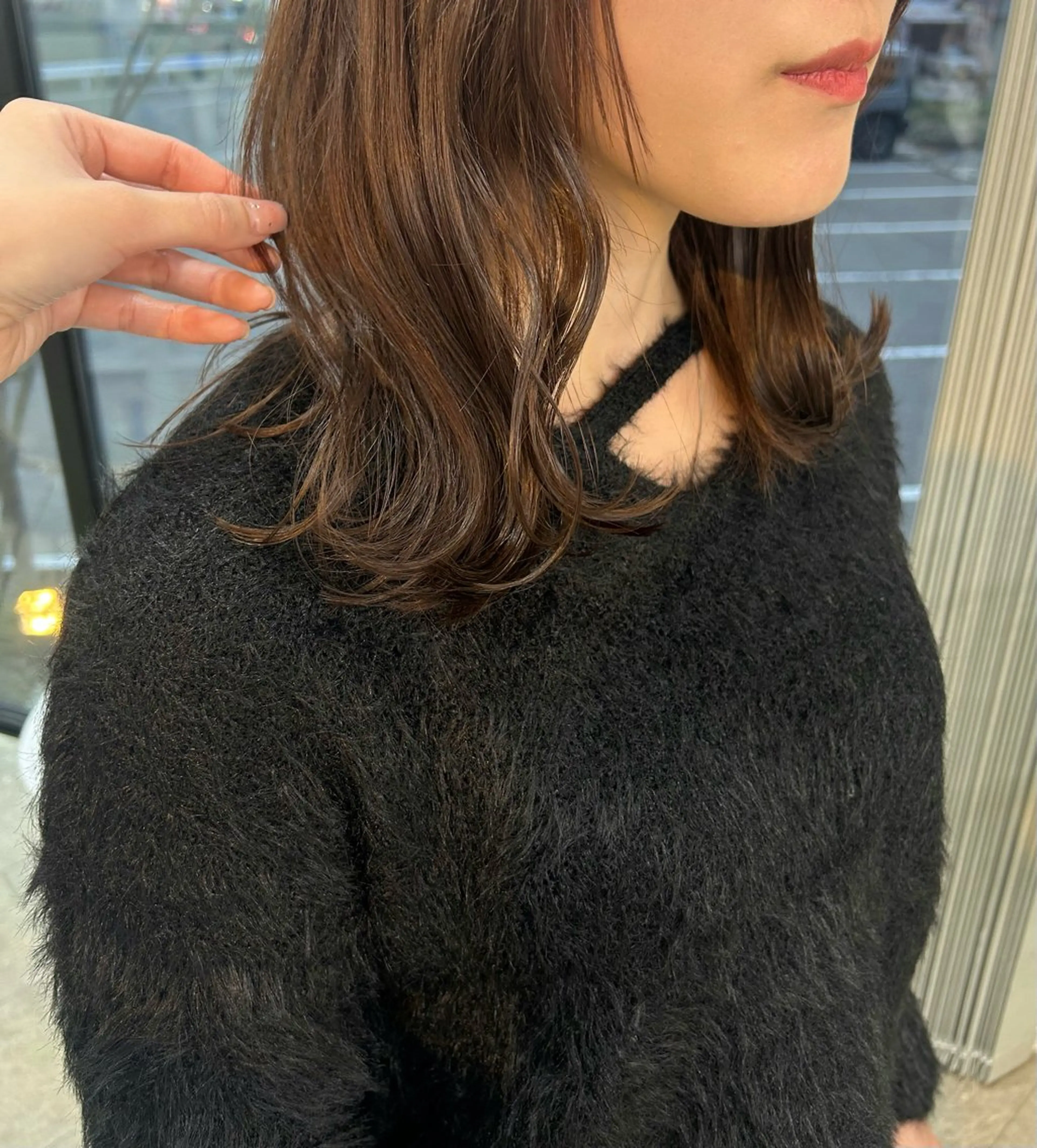 ミディアム カット suehiro yunaのヘアスタイル