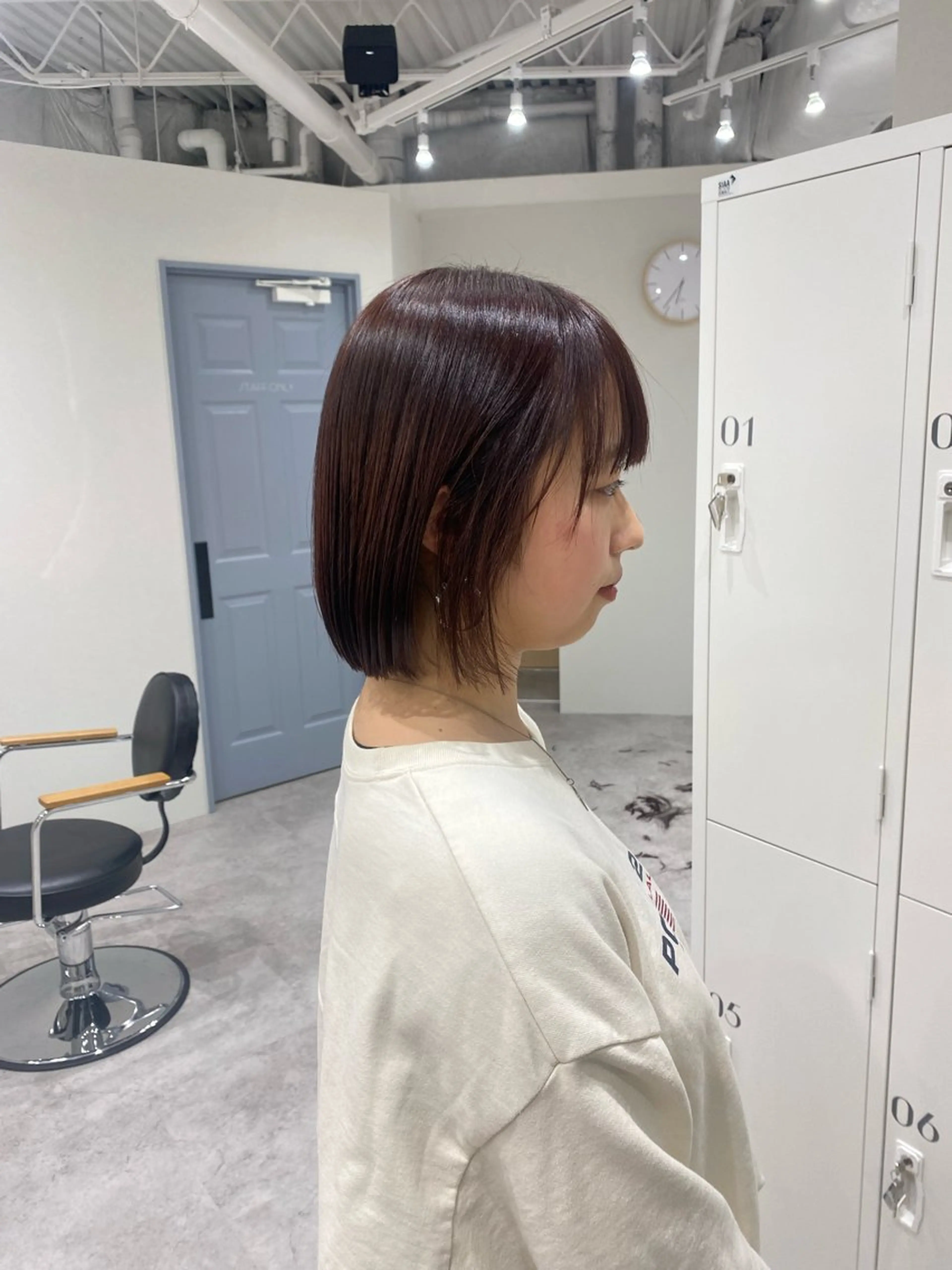 ミディアム カラー ヘアアレンジ ボブ カット ボブ /ニュアンス/ satomi🧸💖のヘアスタイル
