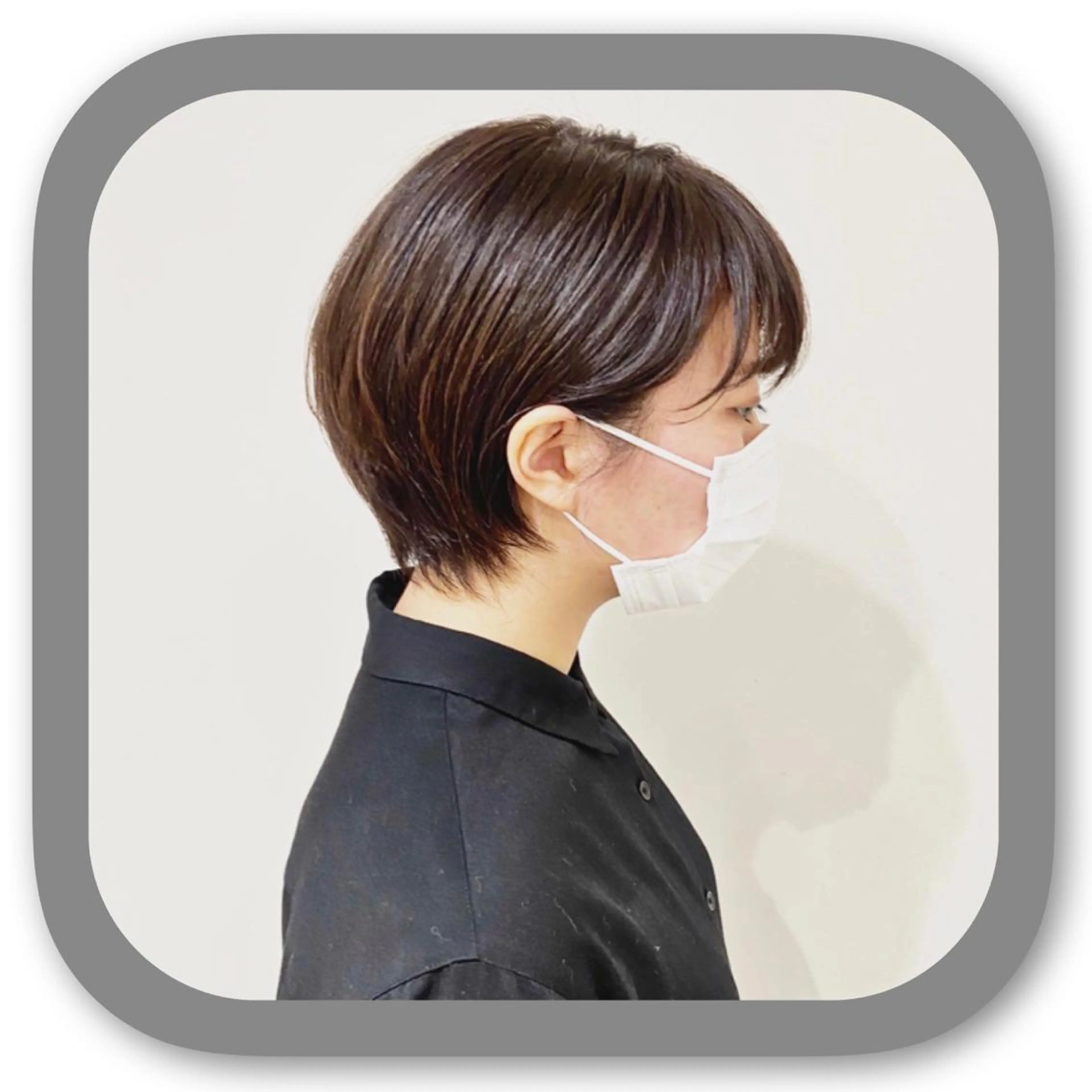 ショート アッシュ ボブ 髪質改善 レイヤーカット ショートヘア カット ショート〜ミディアム 喜多司のヘアスタイル