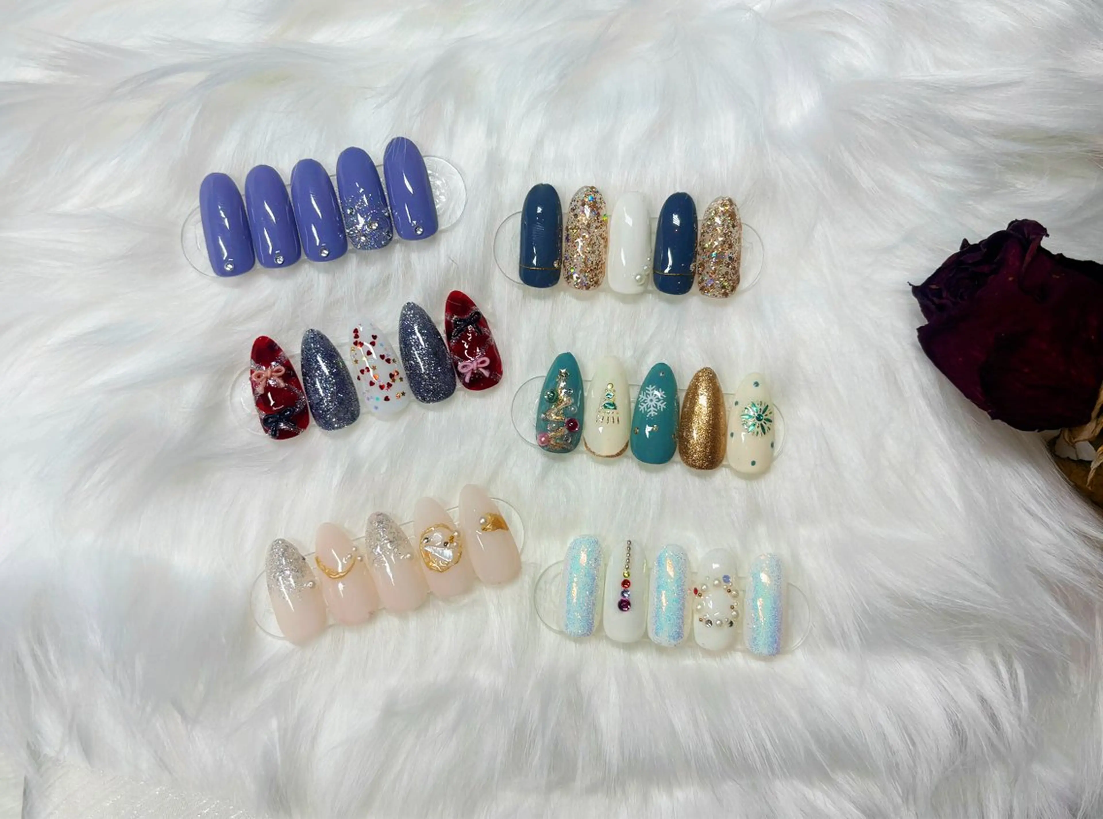 ネイル 冬ネイル クリスマス ハンドネイル LingK/nail 司 鈴音のネイルデザイン