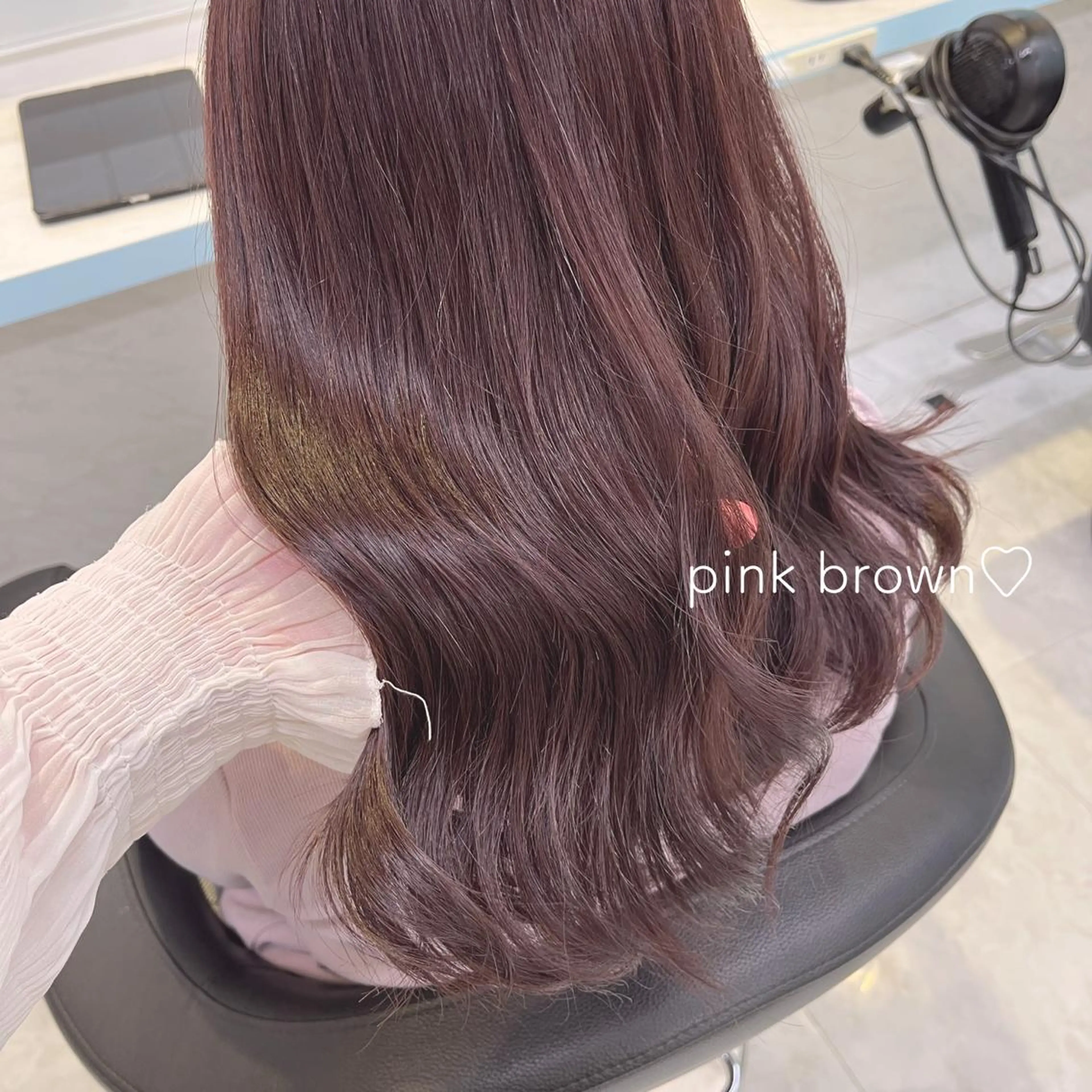 セミロング カラー ヘアアレンジ ブリーチ ブリーチなしカラー 愛されカラー🩷 はるなのヘアスタイル