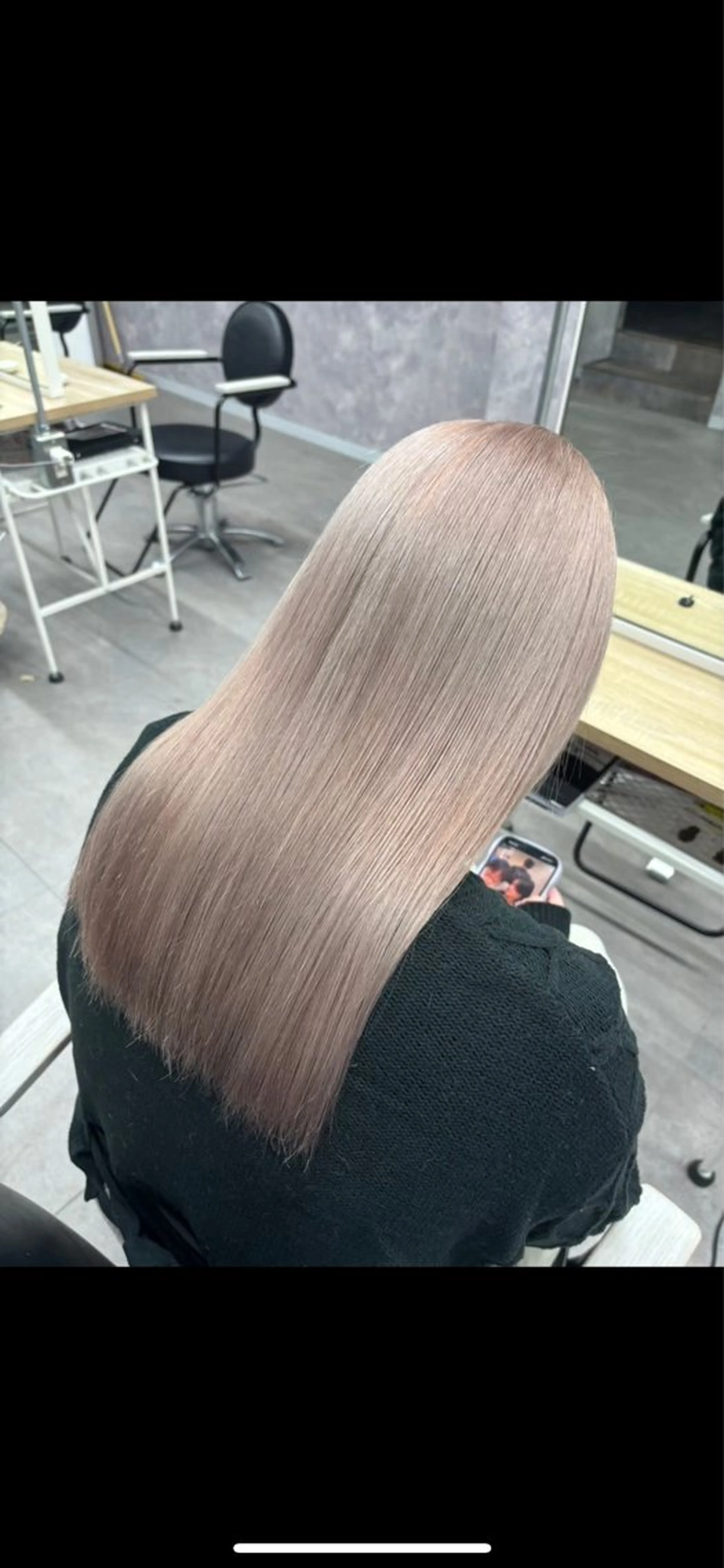 ロング カラー カット トリートメント 栄🎡ピンクカラー 💕SAKURA💕のヘアスタイル