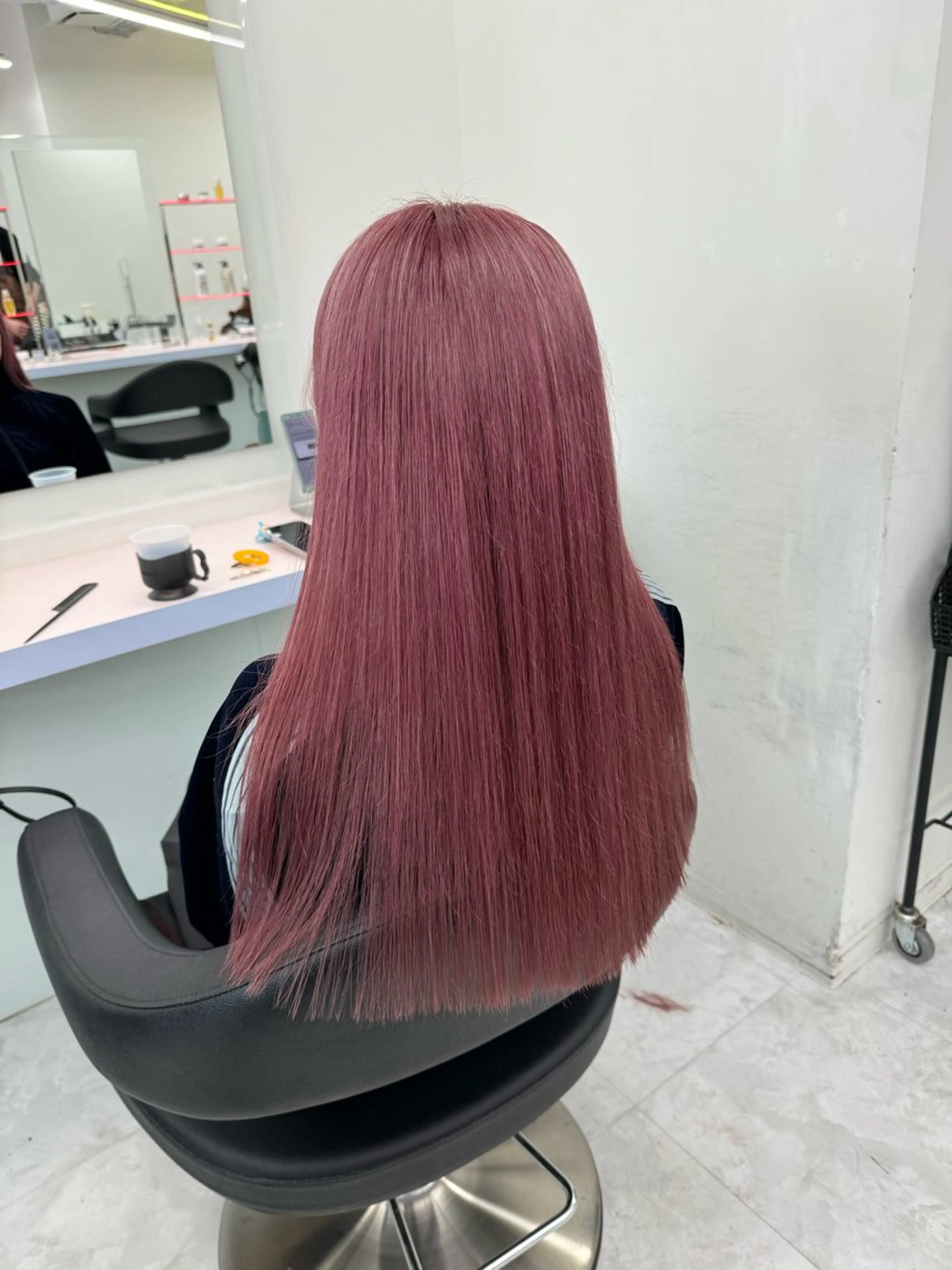 ロング カラー ラベンダーカラー ピンクカラー ピンクラベンダー ♡ブリーチカラー♡ Mirioのヘアスタイル