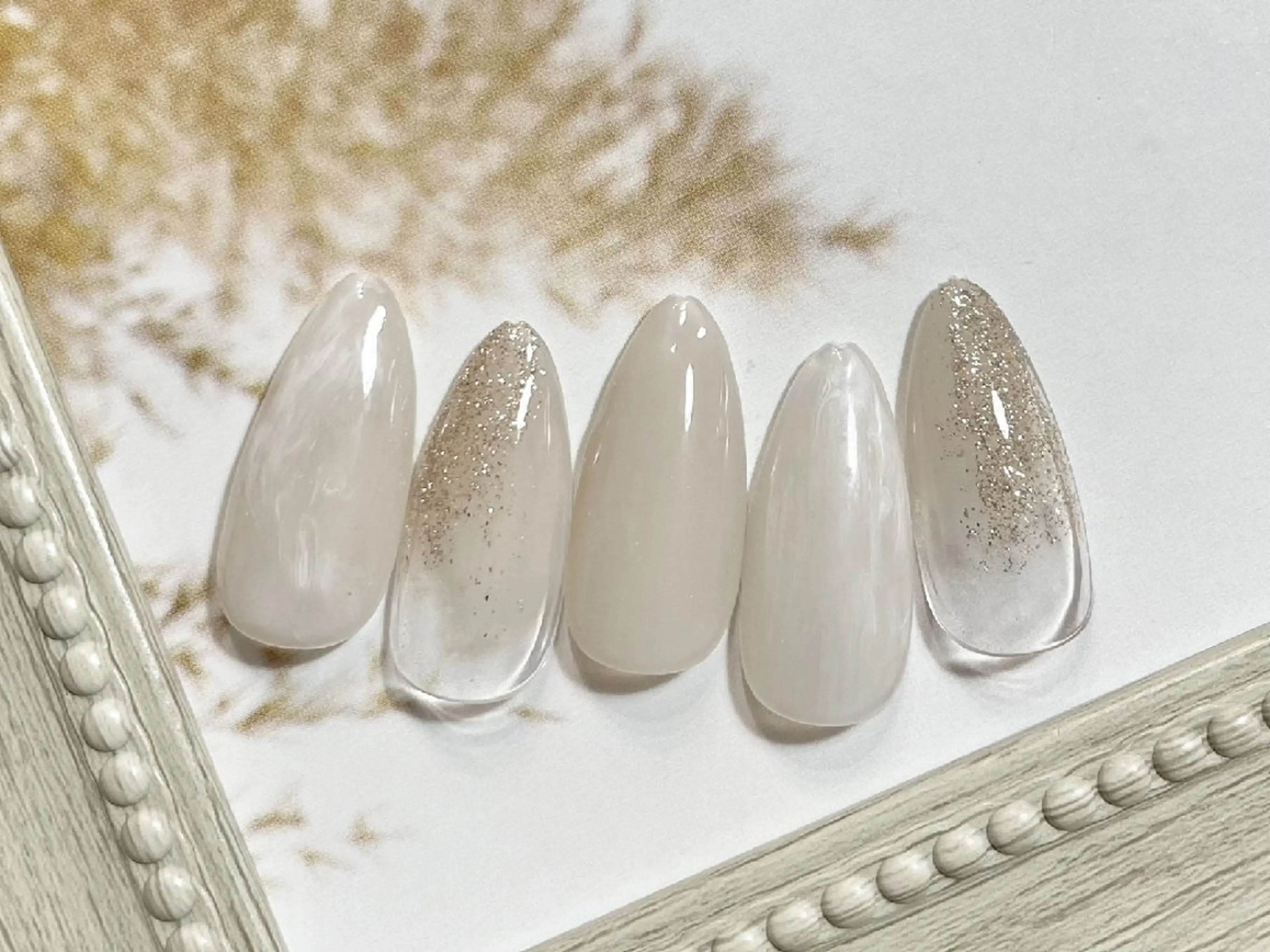ネイル オフィスネイル 夏ネイル ハンドネイル Nailsalon Merci東中野のネイルデザイン