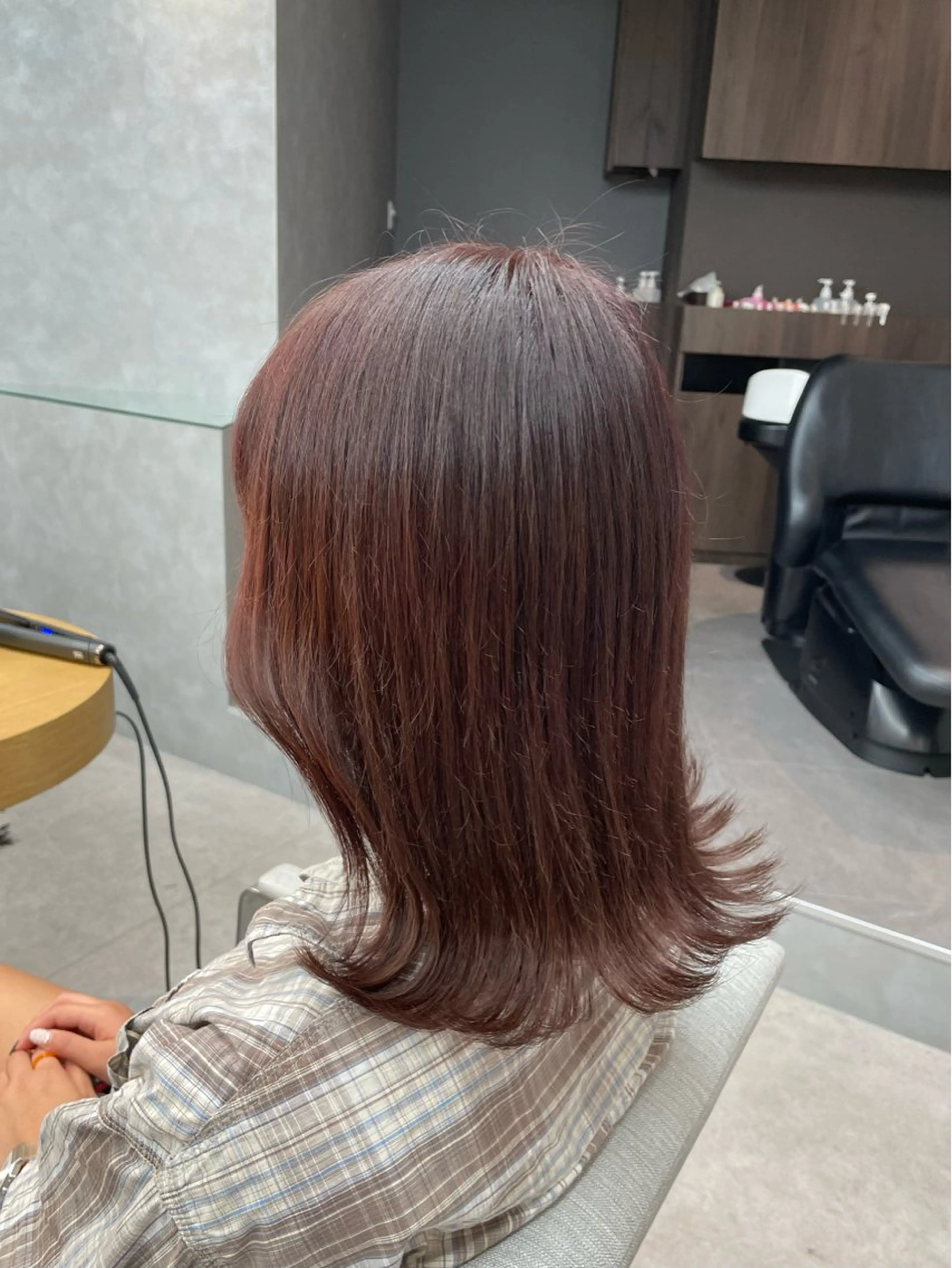 ミディアム カラー ブラウンカラー ピンクカラー ピンクブラウン 澤 佑華 🎀 透明感カラーのヘアスタイル