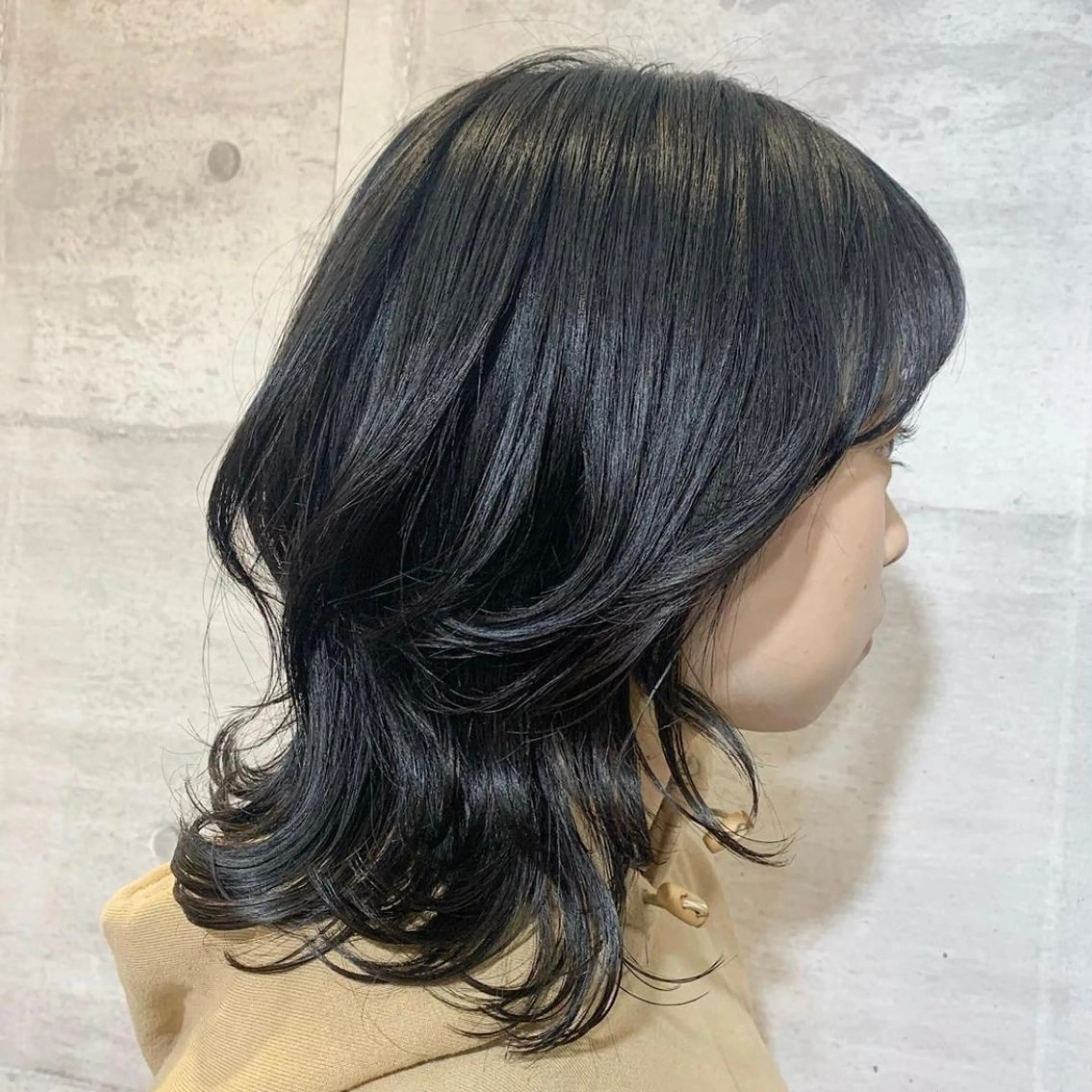 ミディアム カラー ウルフカット 韓国ヘア /男女❄️ 細江 美紅のヘアスタイル