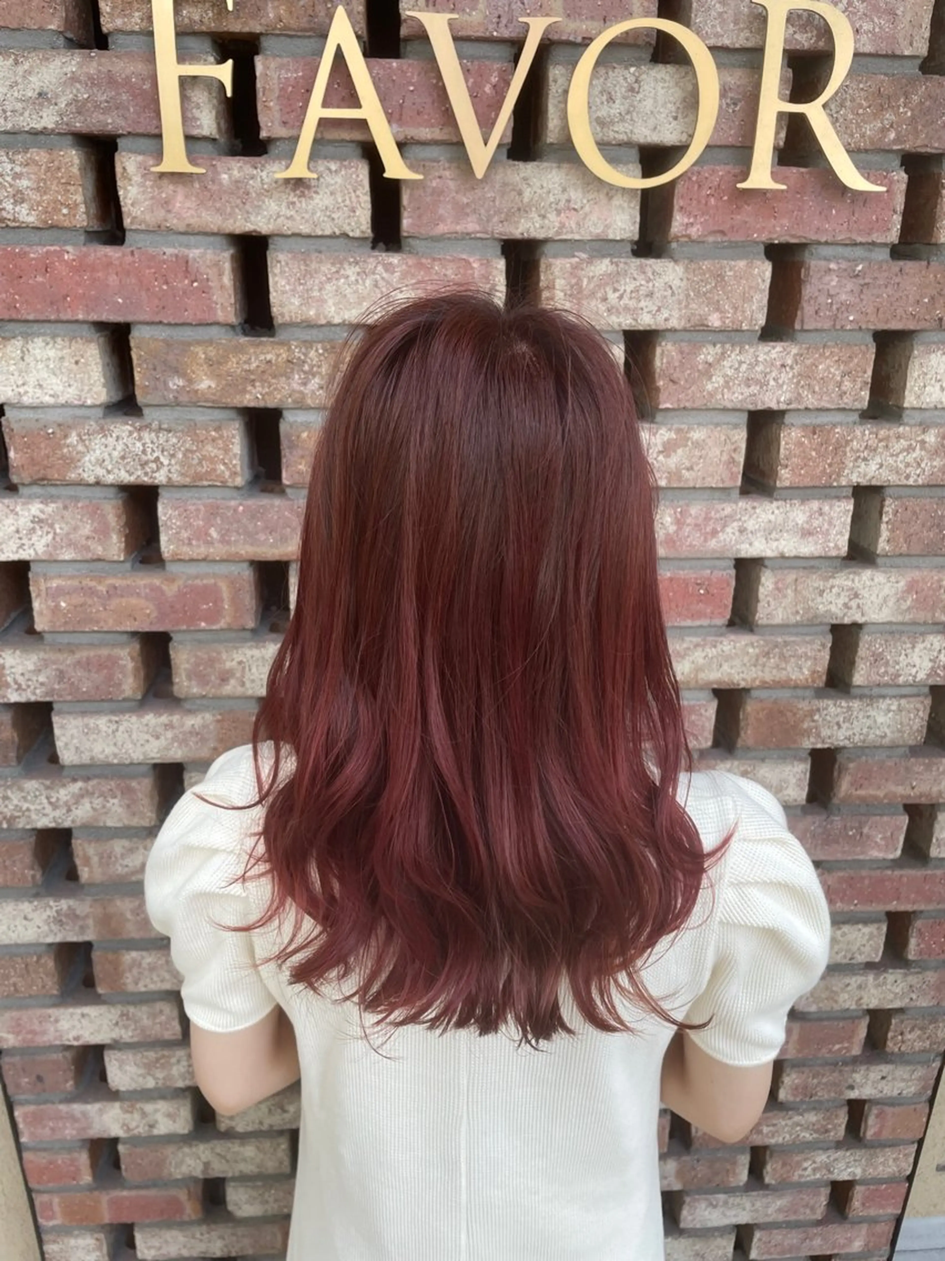 ミディアム FAVOR 警固店所属・まつお ゆいのヘアスタイル