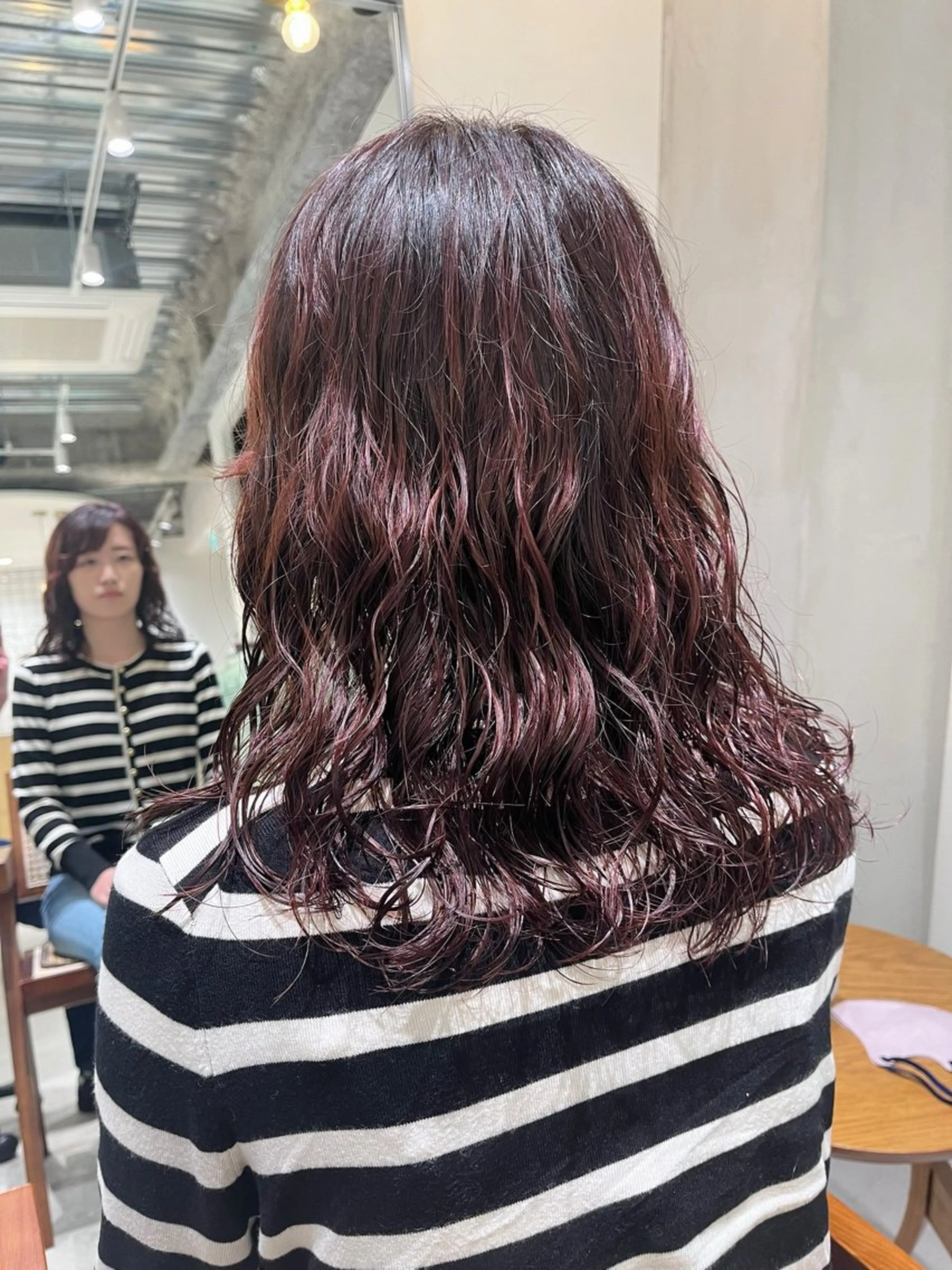 セミロング カラー パーマ セミロングパーマ カット ヘアカラー パーマ 原宿パーマ kazuのヘアスタイル