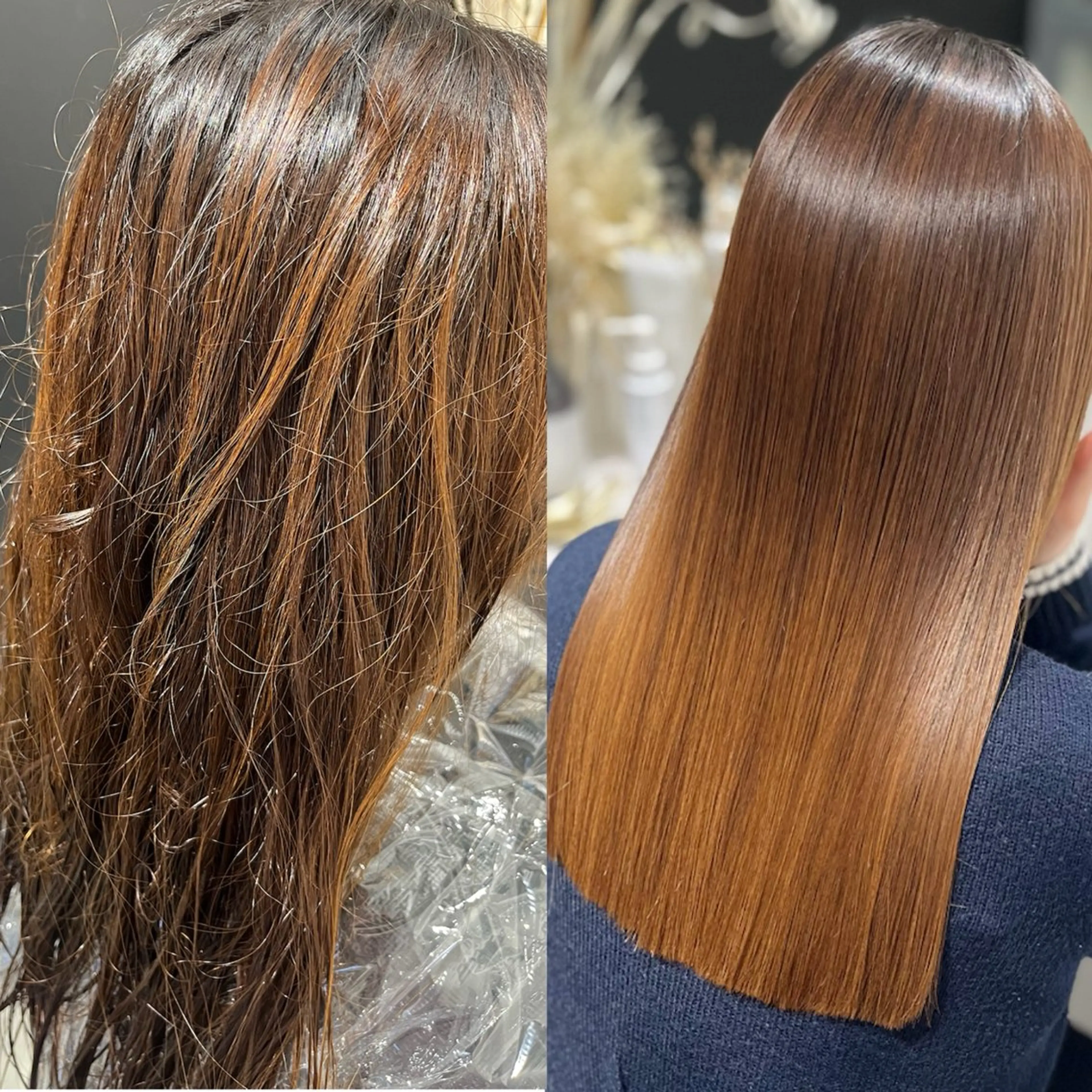 ロング パーマ 縮毛矯正 トリートメント 髪質改善∕艶髪∕ マンツーマン施術のヘアスタイル