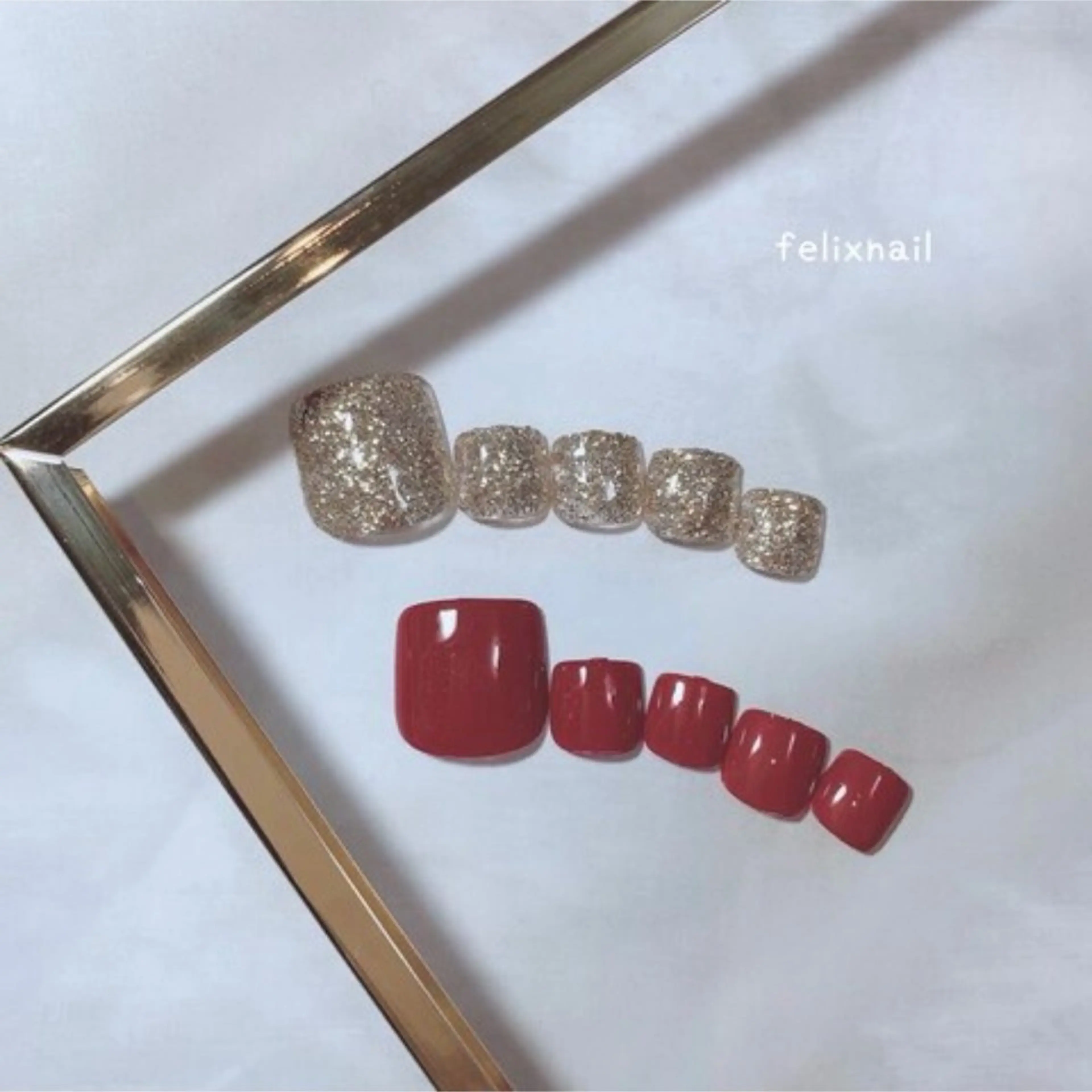 ネイル フットネイル フェリックスネイル 大人綺麗/トレンドのネイルデザイン