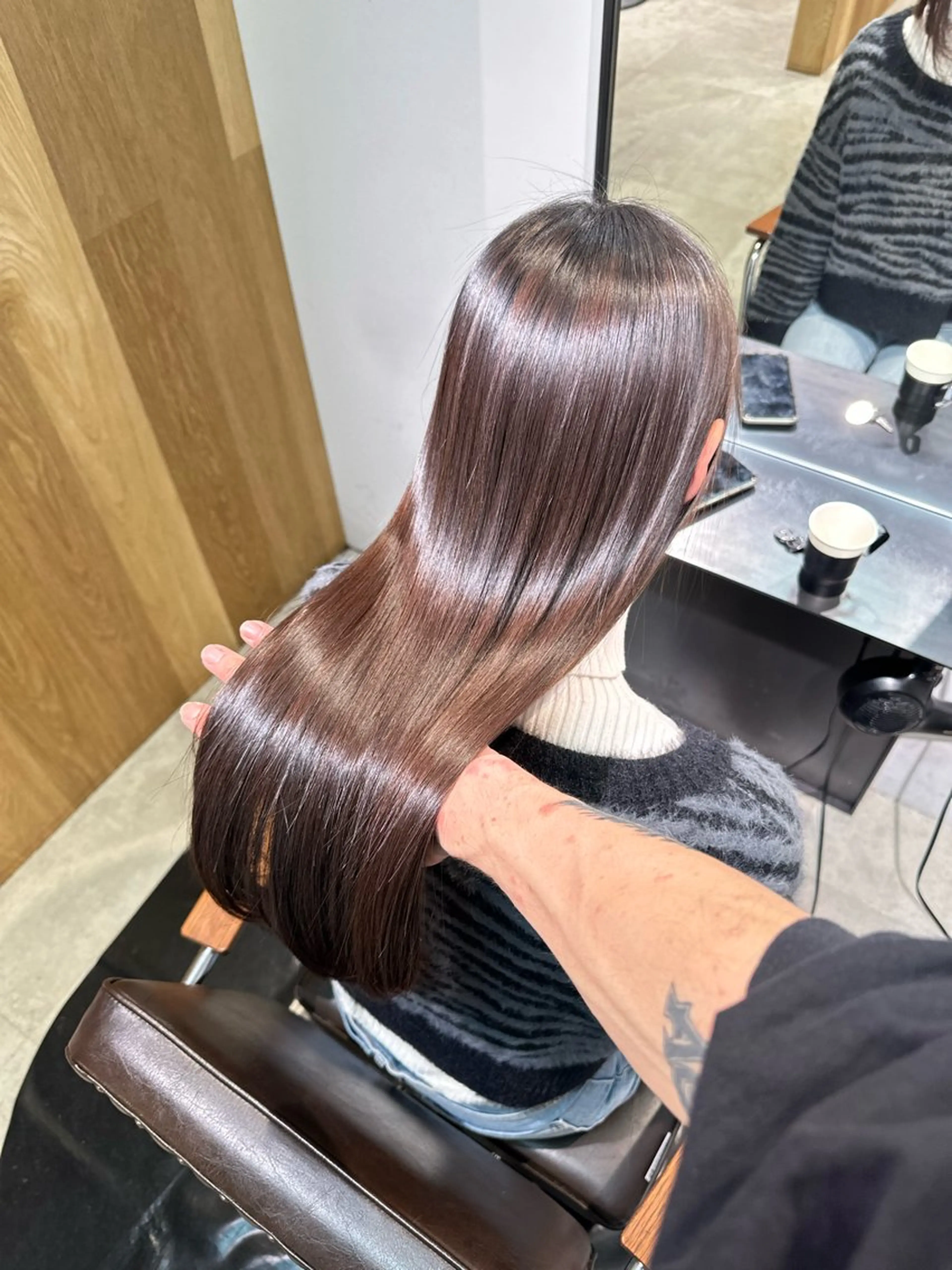 ロング 髪質改善 縮毛矯正 トリートメント ヘアカラー 縮毛矯正 トリートメント DXシェアサロン渋谷所属・縮毛矯正🌝髪質改善 🌝しじたかゆきのヘアスタイル