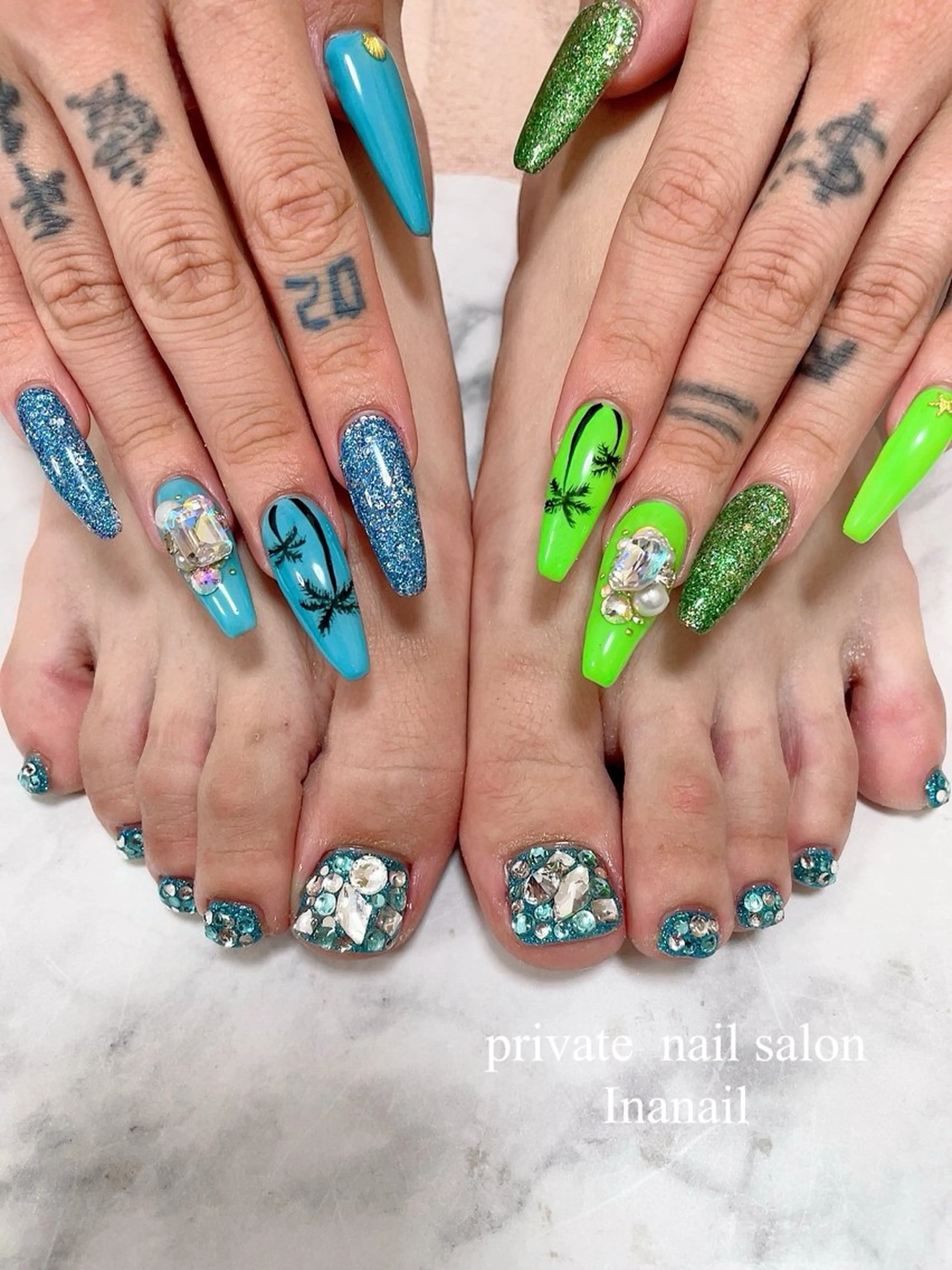 ネイル ハンドネイル フットネイル ✤Ina nail✤のネイルデザイン