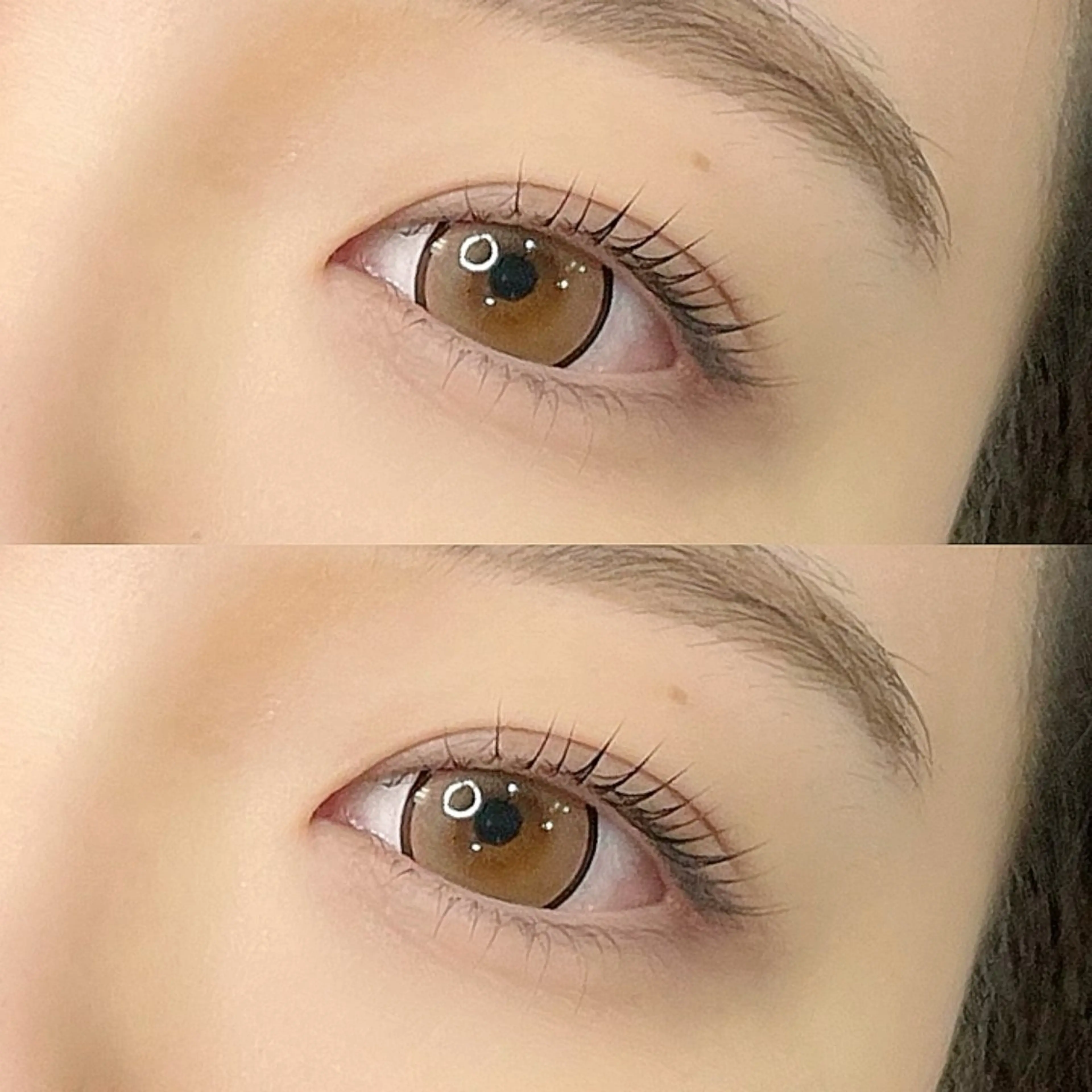 マツエク・マツパ 束感まつ毛 韓国風マツエク パリジェンヌラッシュリフト 下まつげエクステ 一重×まつ毛パーマ rei /meme まつパ アイブロウのマツエク・マツパデザイン