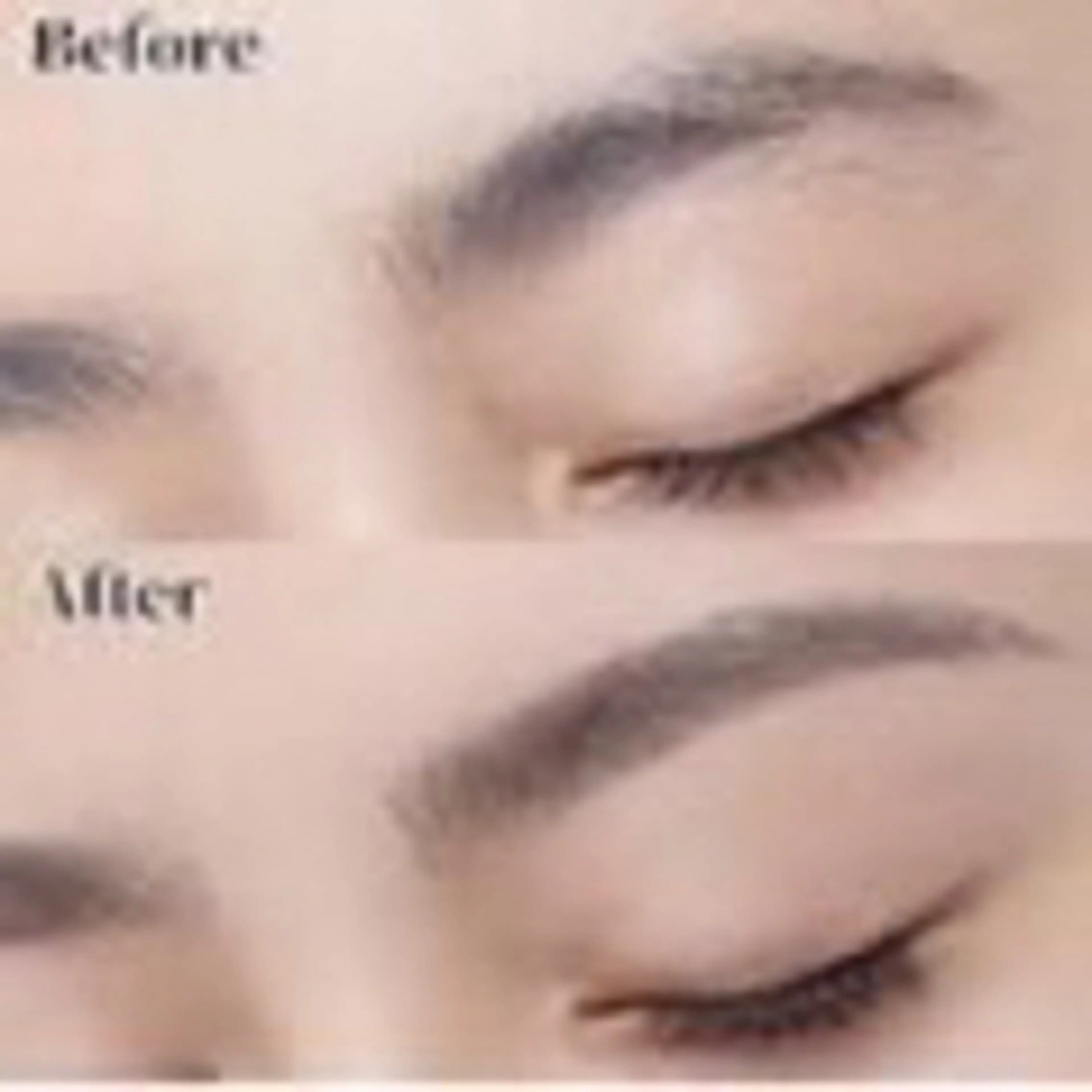 美眉スタイリング(眉パーマなし)WAX、メイク込の写真