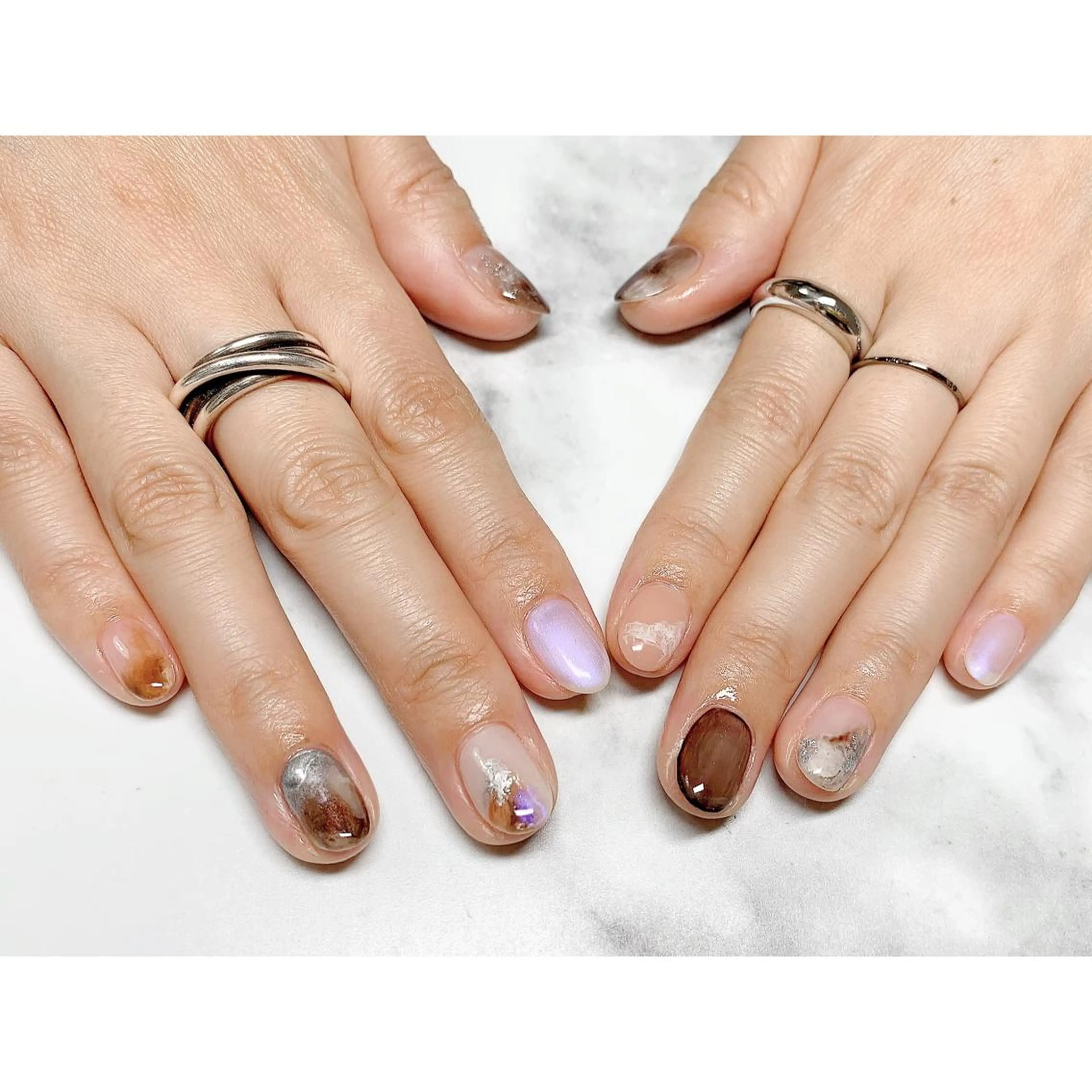 ネイル ニュアンスネイル nailsalon maluriのネイルデザイン