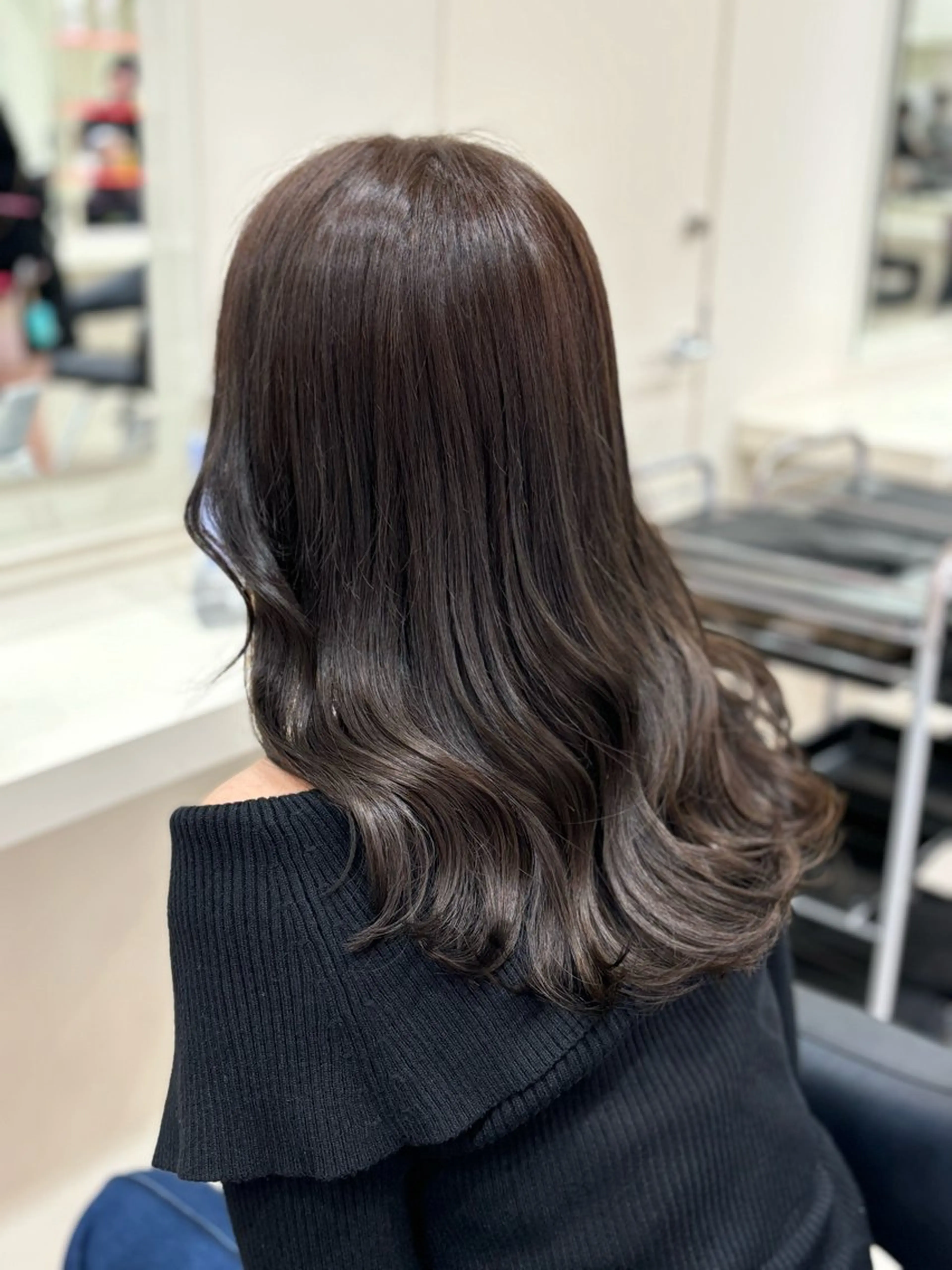 セミロング ヘアカラー 🎀淡めモテカラー WAKANA🎀のヘアスタイル