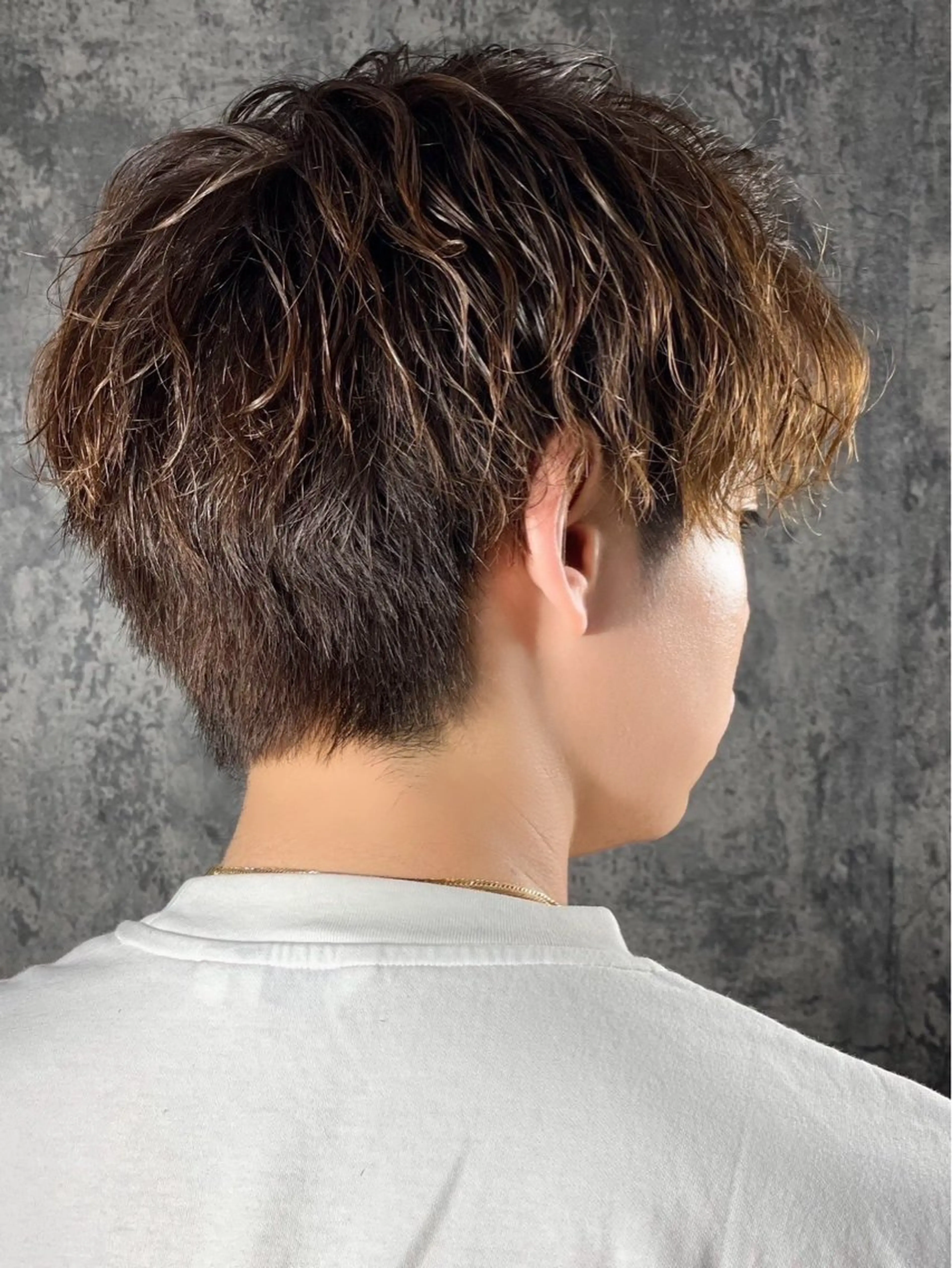 ミディアム カラー ヘアアレンジ メンズ プレミアムバーバー新宿店所属・⚡️メンズ特化⚡️ 倉林 隼大のヘアスタイル