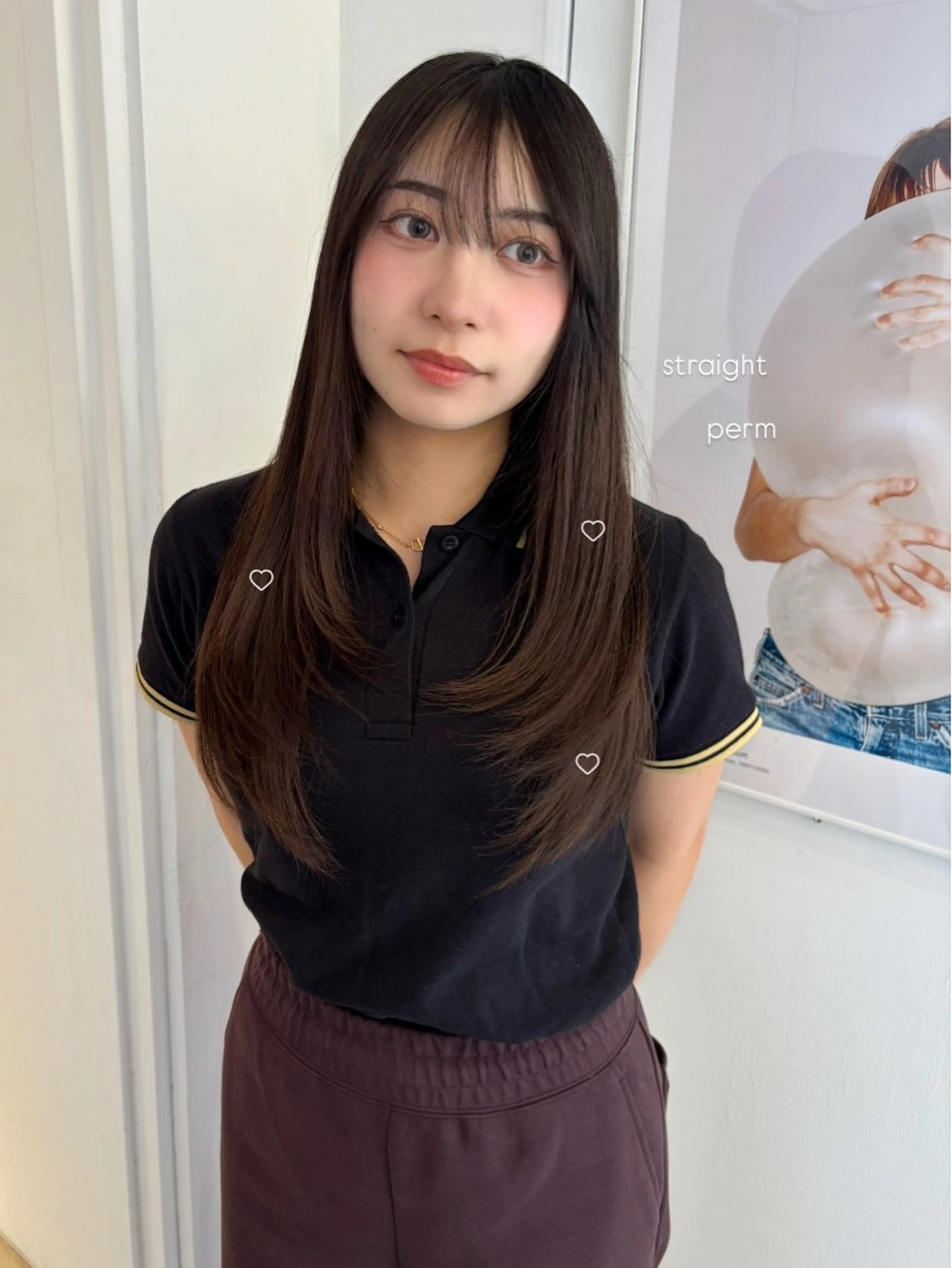 セミロング カット riria ショートヘアのヘアスタイル
