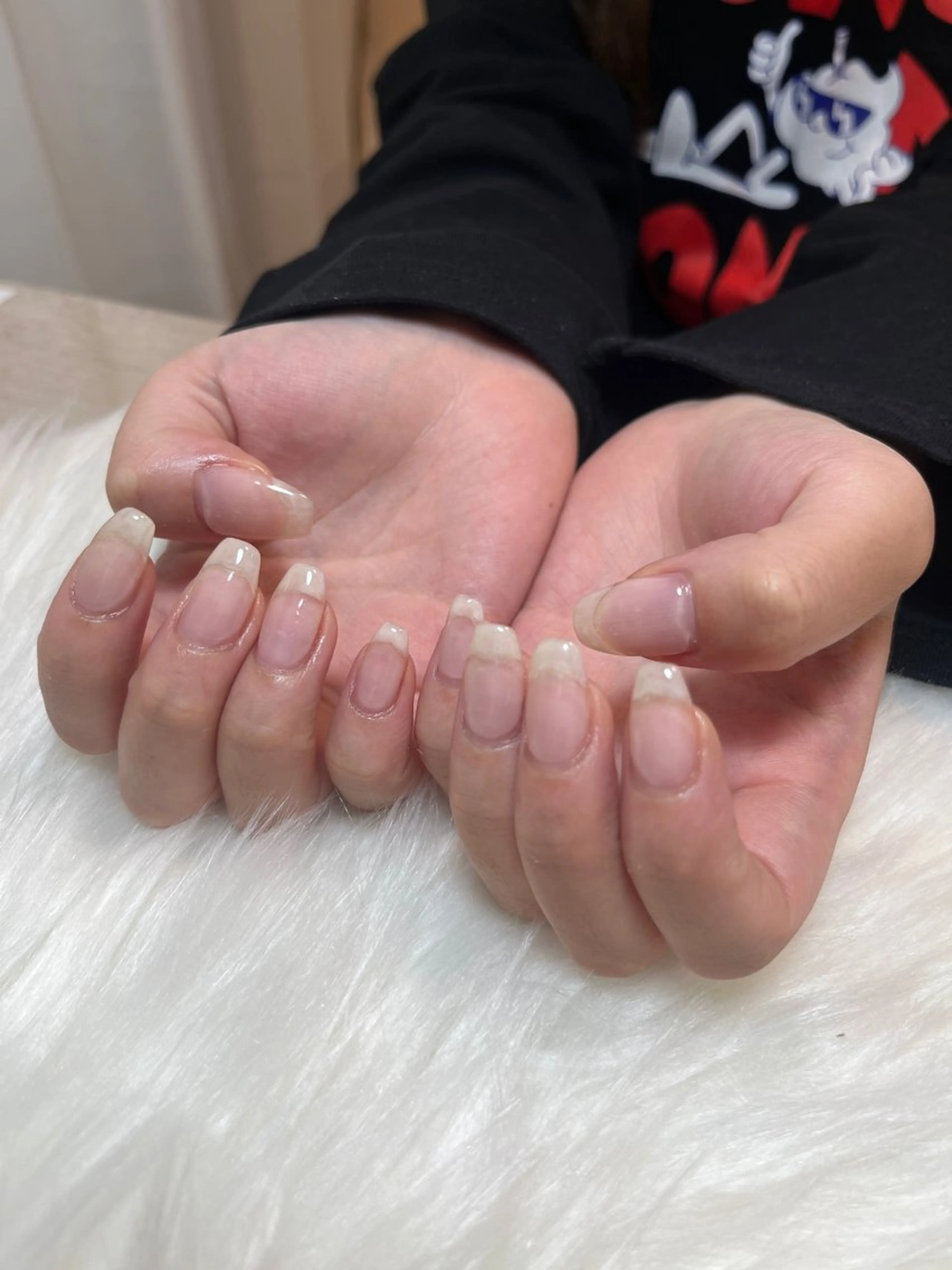 （オフなし）HAND.透明クリアネイル　　　　　⭐︎19時以降は夜間料金＋1000円別途頂戴しますの写真