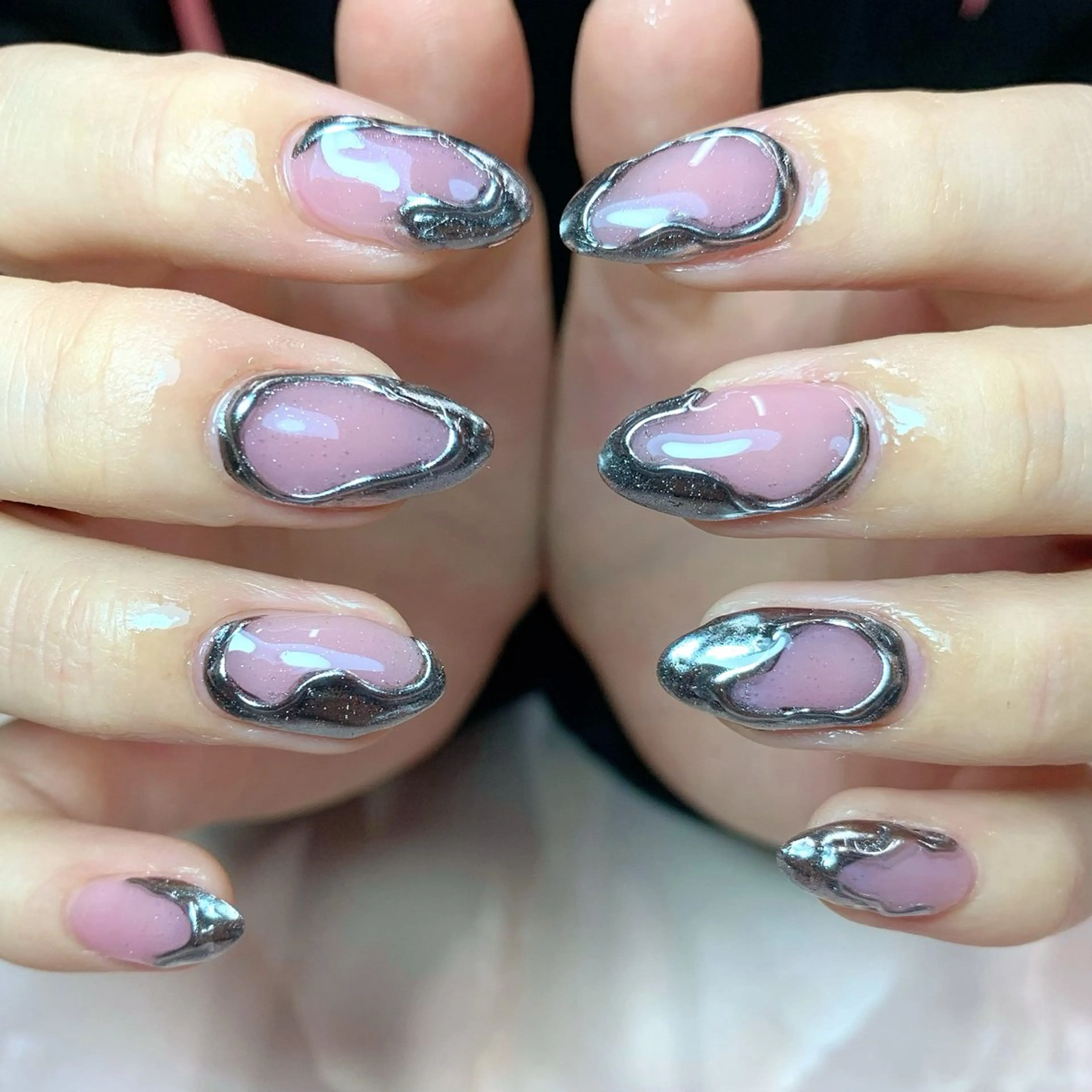 ネイル ハンドネイル Rose Glass 高蔵寺店のネイルデザイン