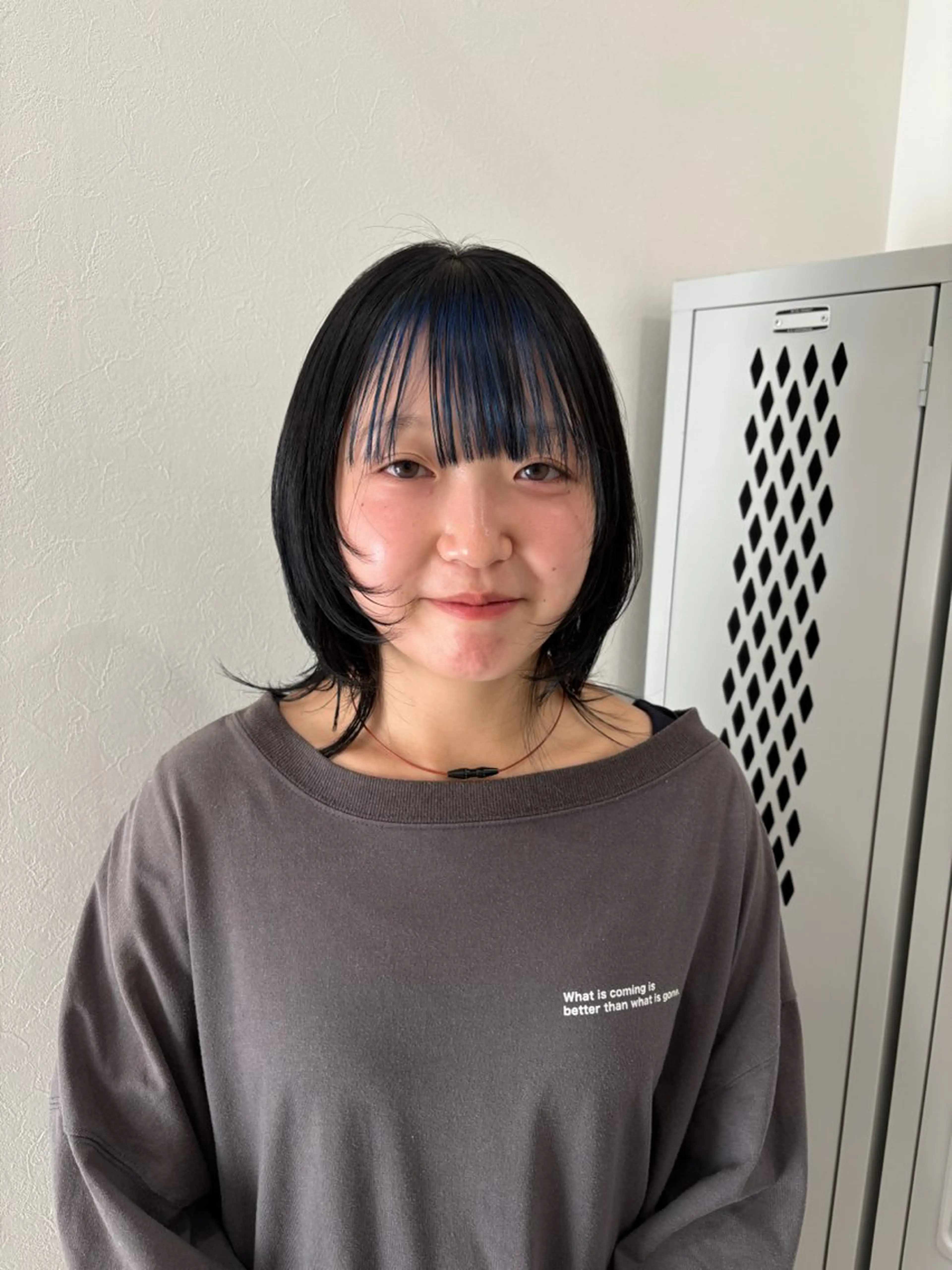 ミディアム カラー ヘアアレンジ ブリーチ ケアブリーチ ボブ 韓国風ヘア レイヤーカット ヘアカラー トリートメント 💝似合わせカット& カラーＵｒｕｎａ💝のヘアスタイル