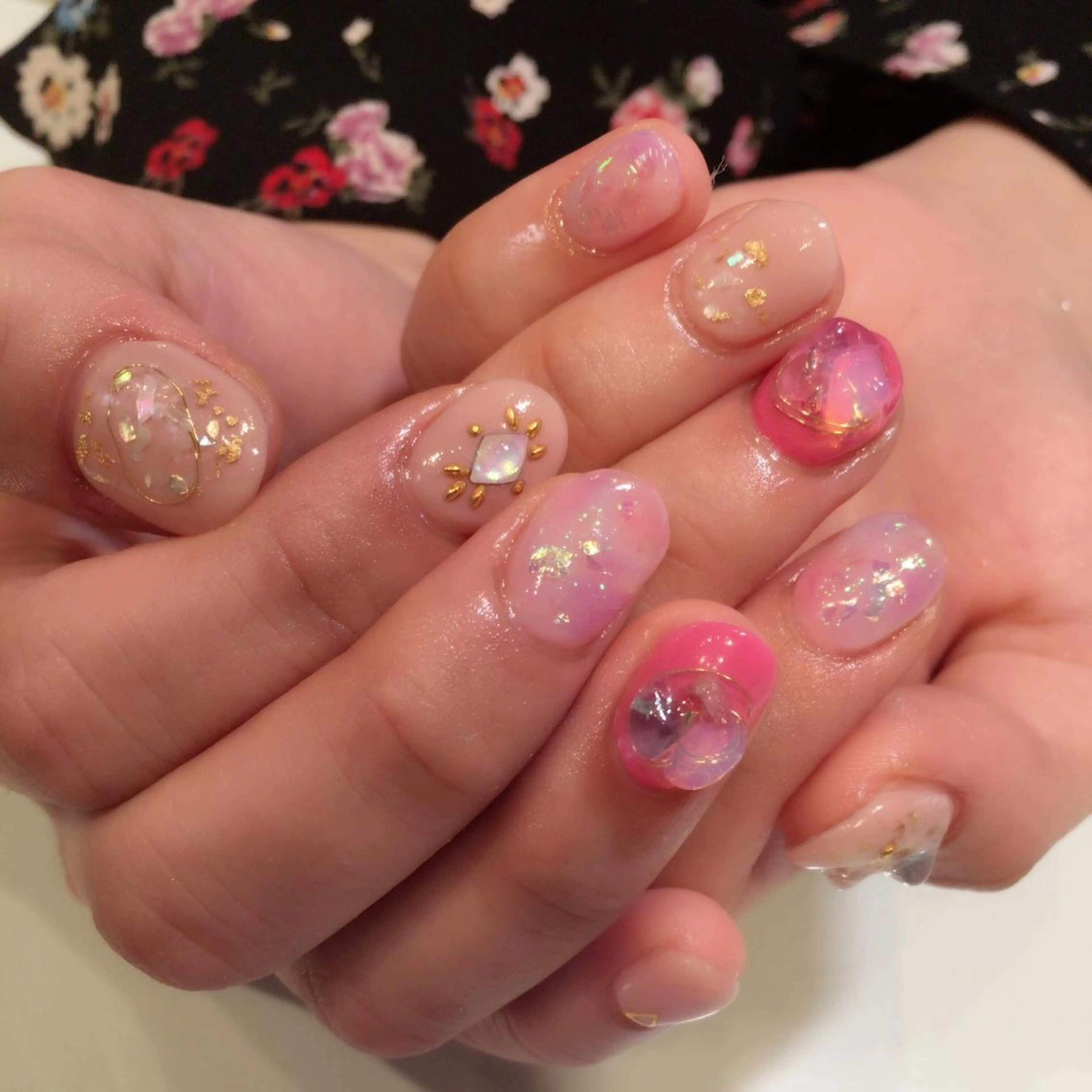 ネイル ピンク Nailroom Mocaのネイルデザイン