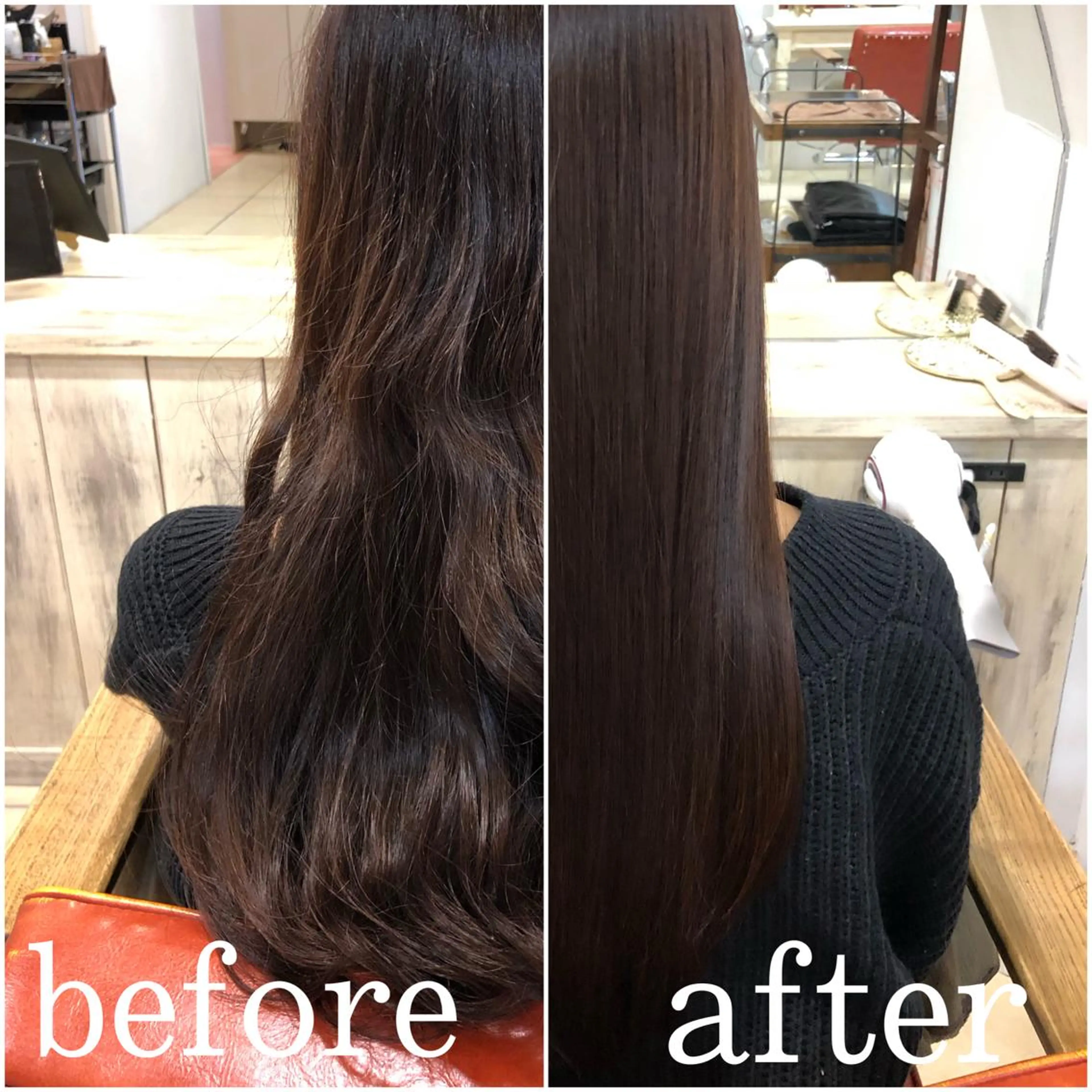 ロング トリートメント 酸熱トリートメント \脱・うねり& 広がり/gite菊のヘアスタイル