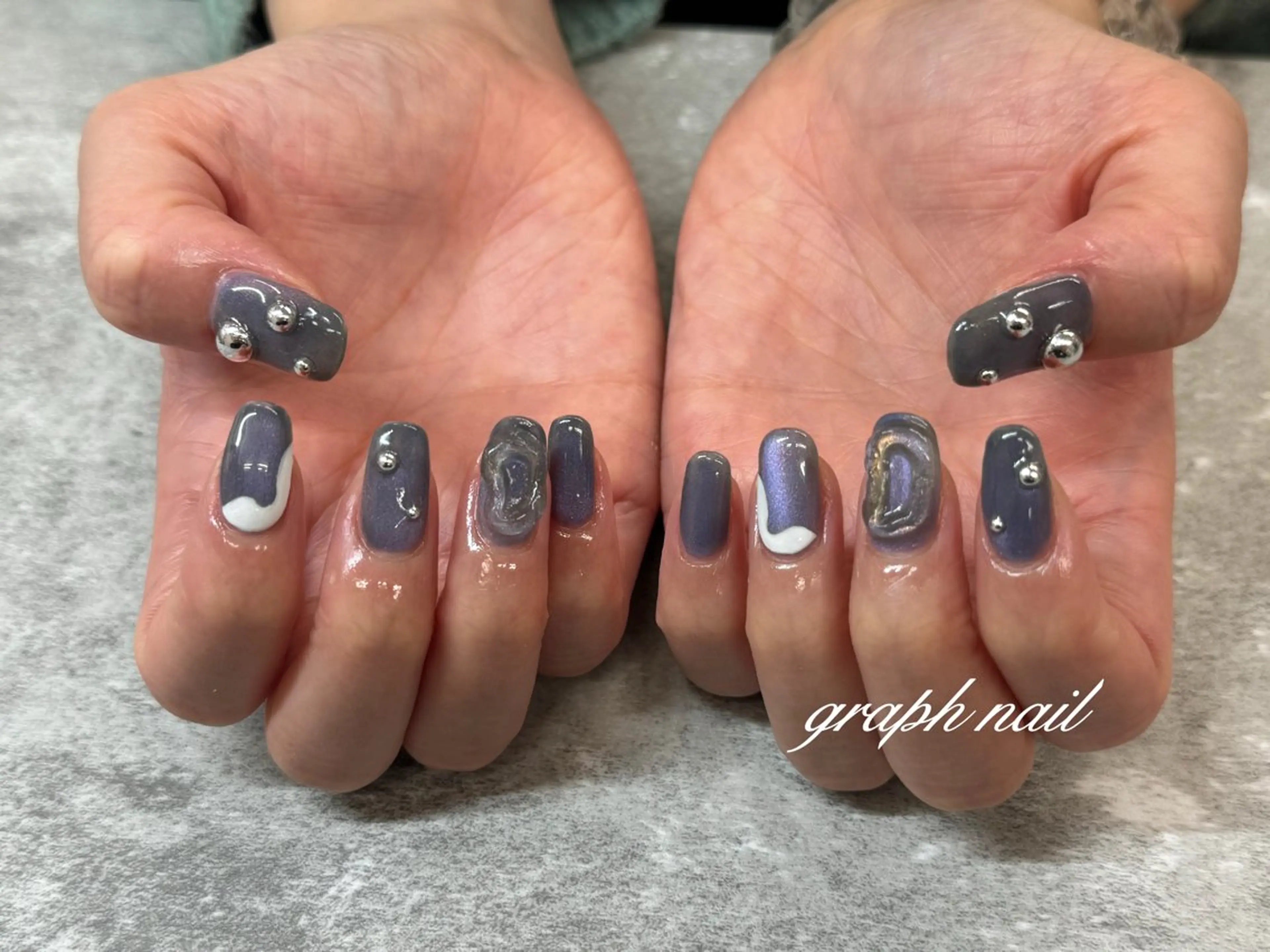 ネイル ハンドネイル graph nail【グラフ ネイル】所属・graphnail‪ ‪‪❤︎‬manaのネイルデザイン