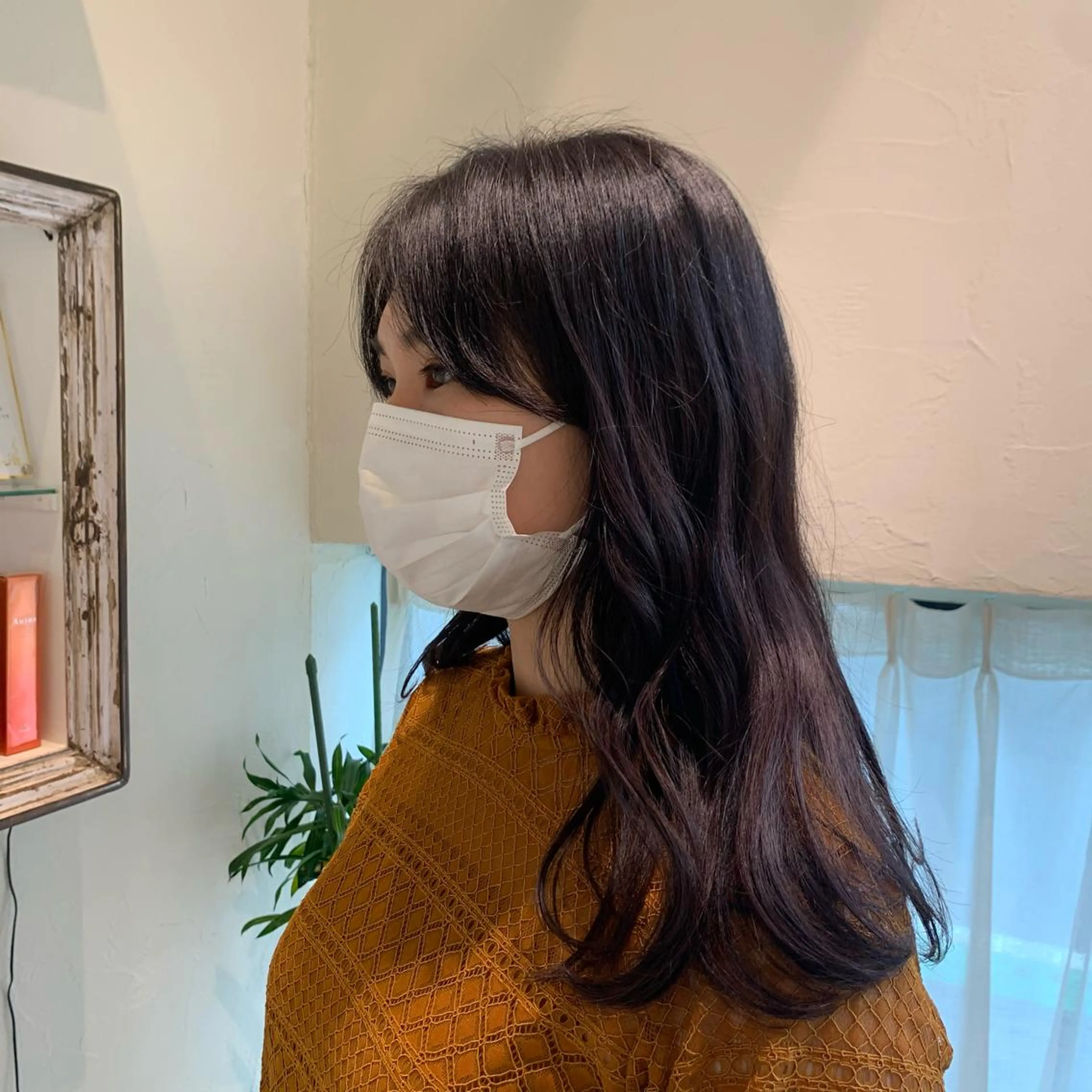 セミロング 柳川沙羅 🌿透明感カラーのヘアスタイル