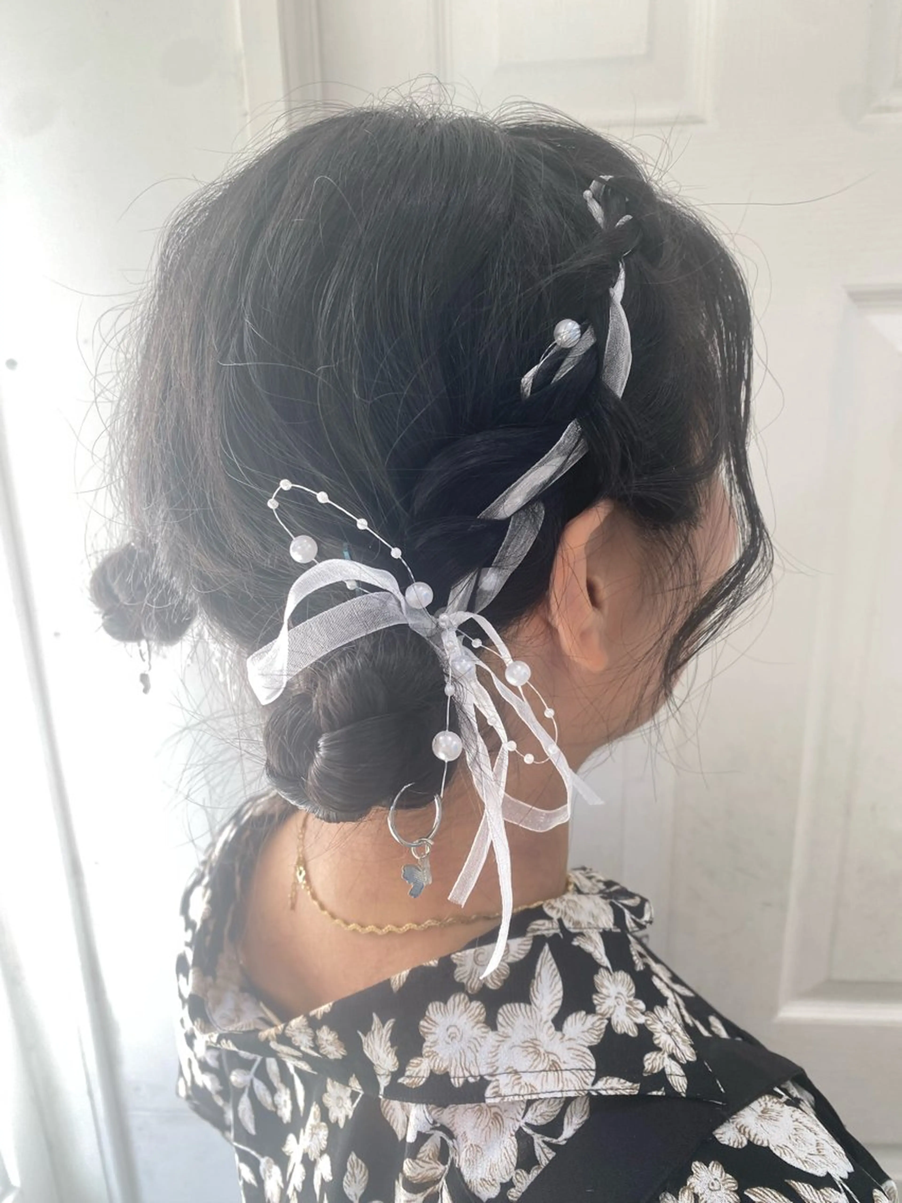 ヘアアレンジ お団子ヘア ヘアセット uros.中目黒 moekaのヘアスタイル