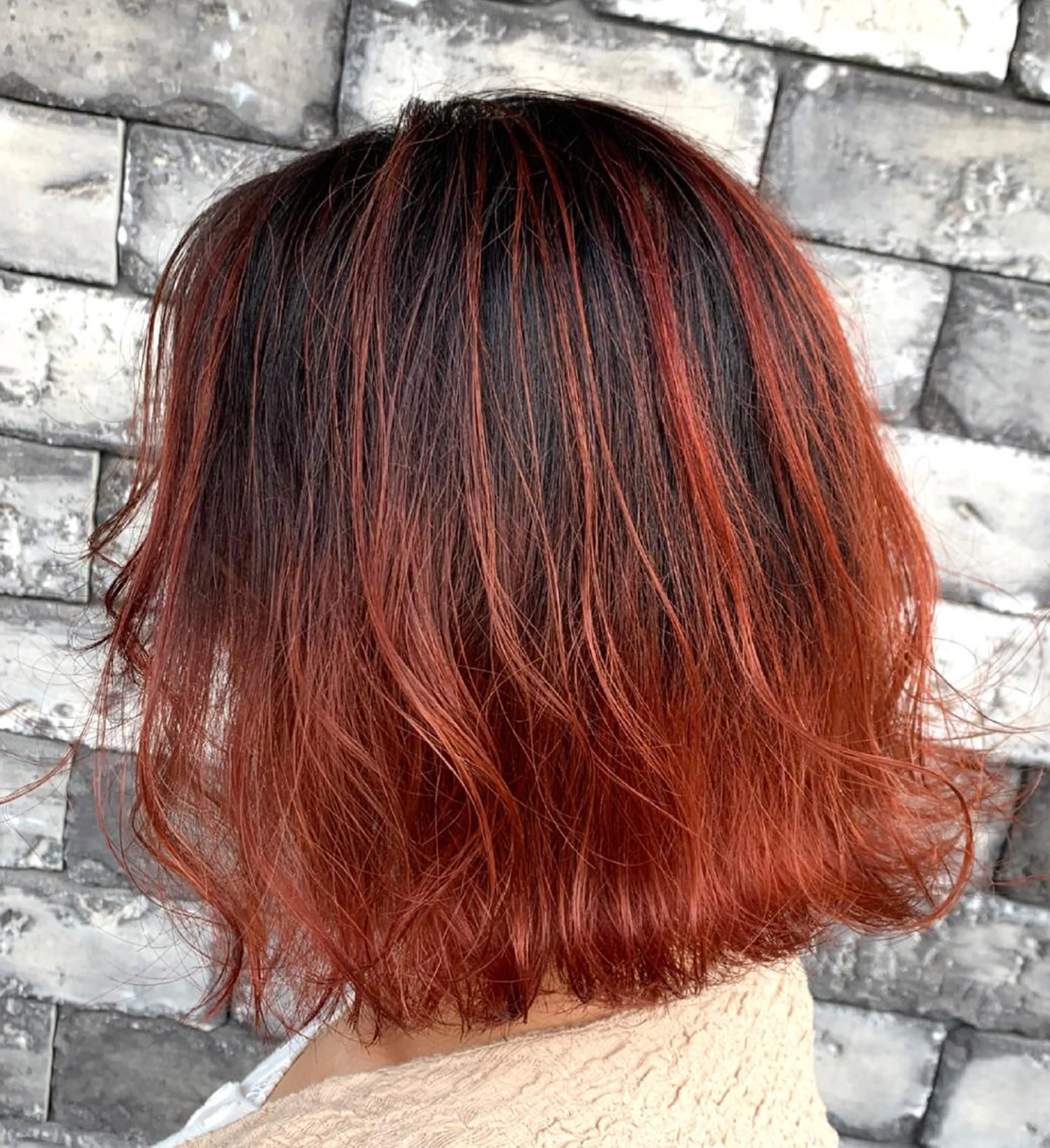 ミディアム レイヤーカット ヘアカラー トリートメント ヘアセット ❤️千葉県代表❤️ 店長❤️柿本翔一朗のヘアスタイル