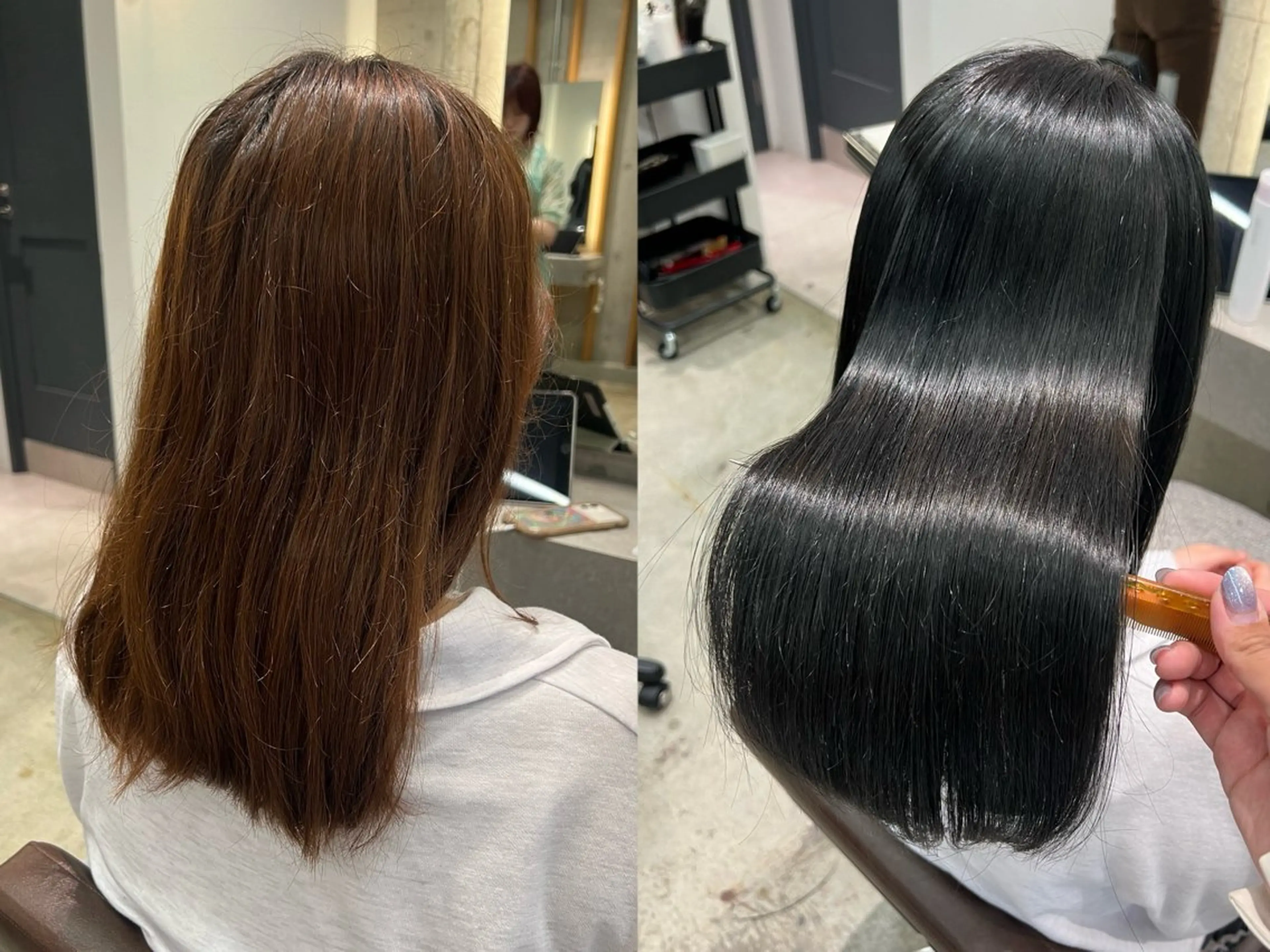 ロング カット 縮毛矯正 yoshino /ナチュラル縮毛のヘアスタイル