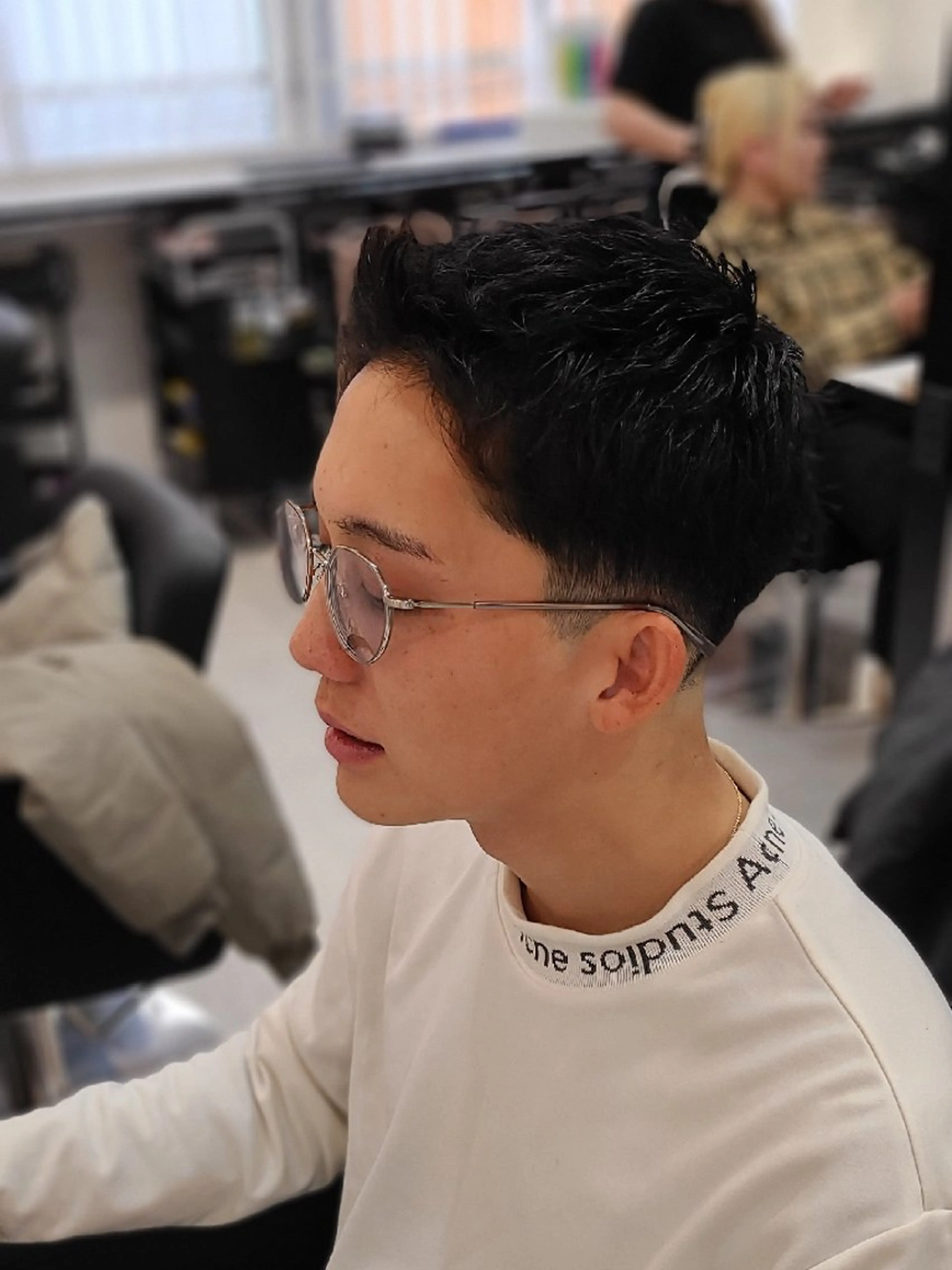 メンズ ショート フェードカット カット ヘアセット Lapis 名古屋駅前店所属・LEN名古屋/パーマ メンズ特化美容師のヘアスタイル