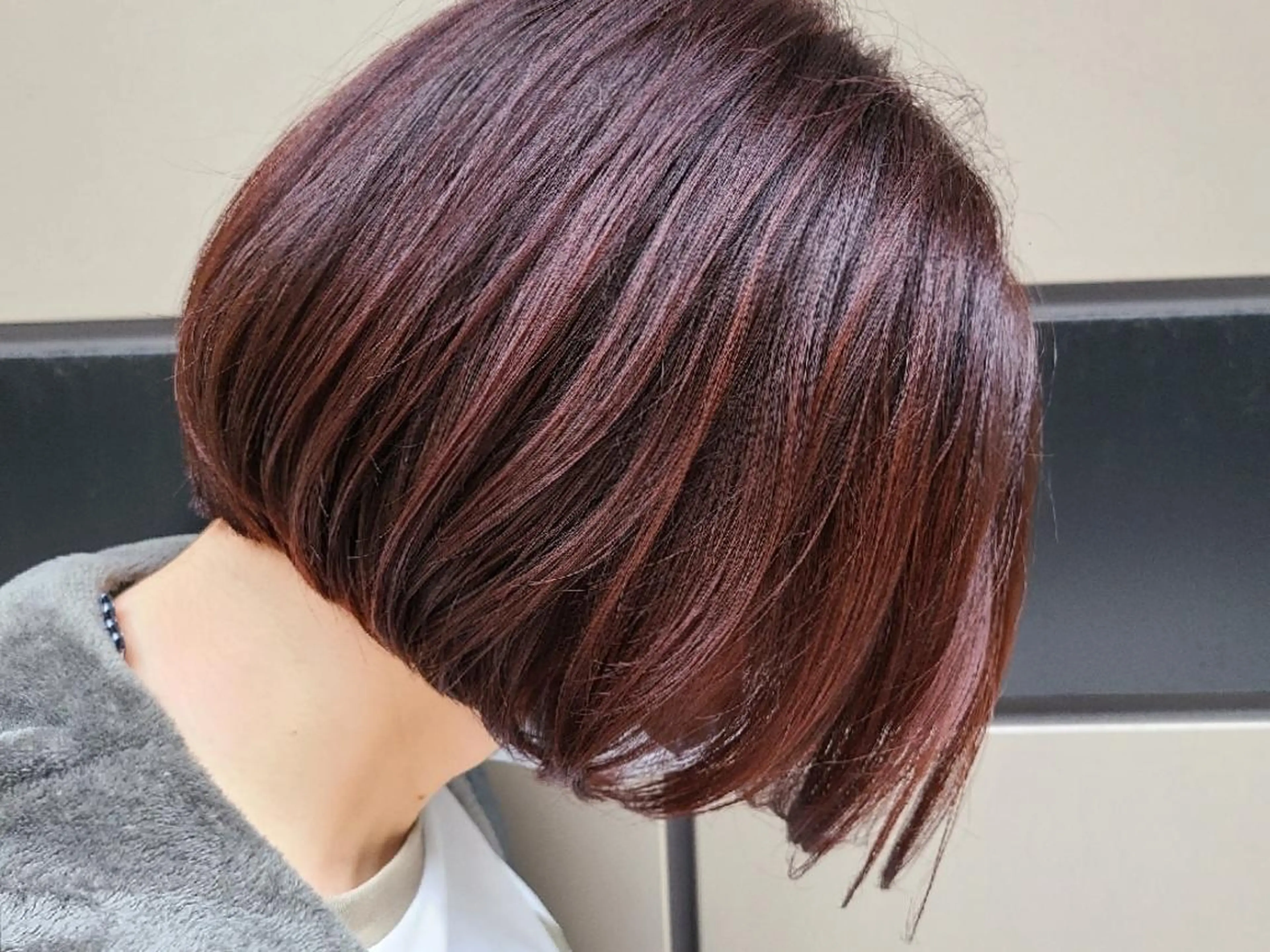 ミディアム ボブ カット ヘアカラー トリートメント カヤノ ミサキ𓇼𓆉 のヘアスタイル