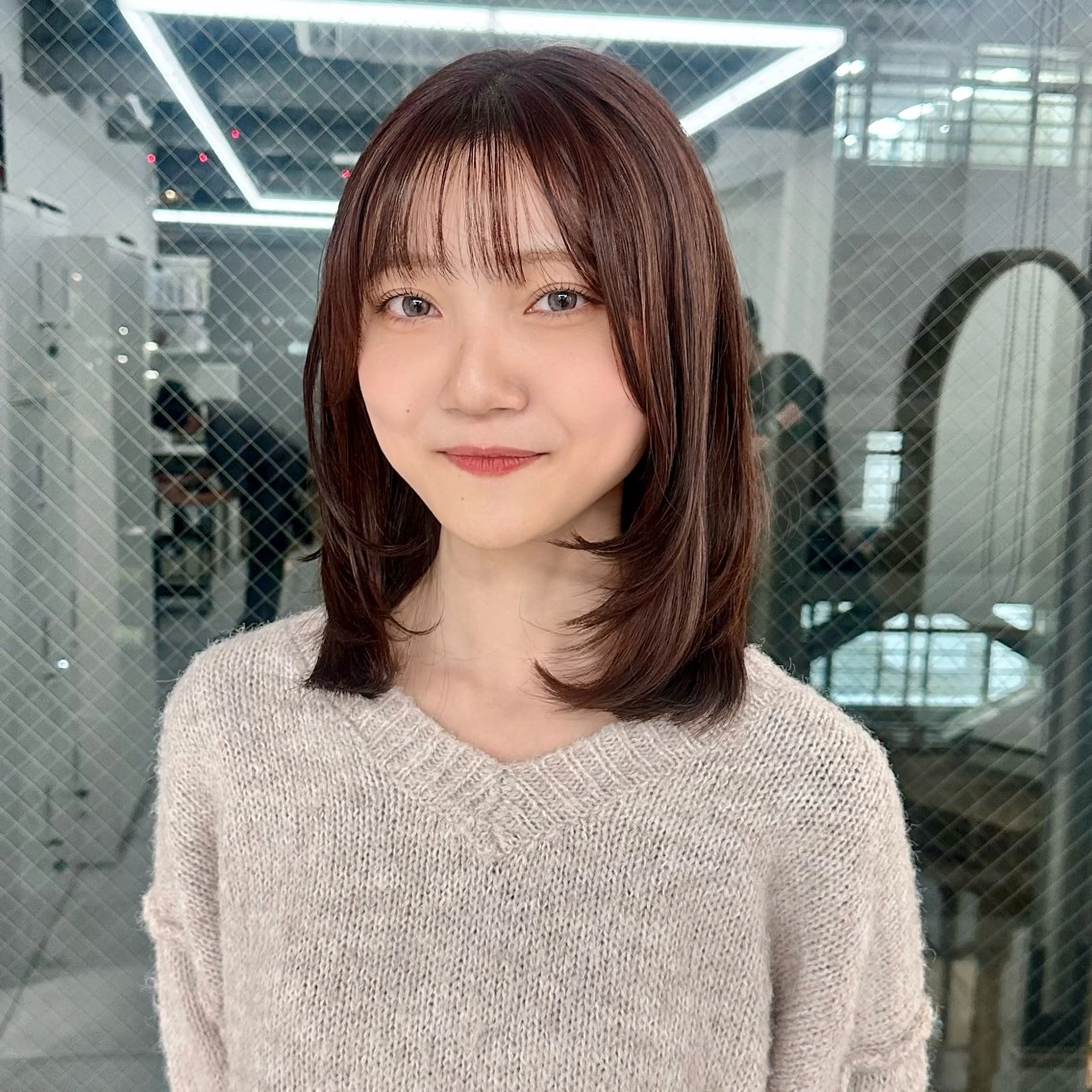 ミディアム カラー カット ヘアカラー トリートメント ブリーチなし/レイヤ ー特化🌈Tommyのヘアスタイル